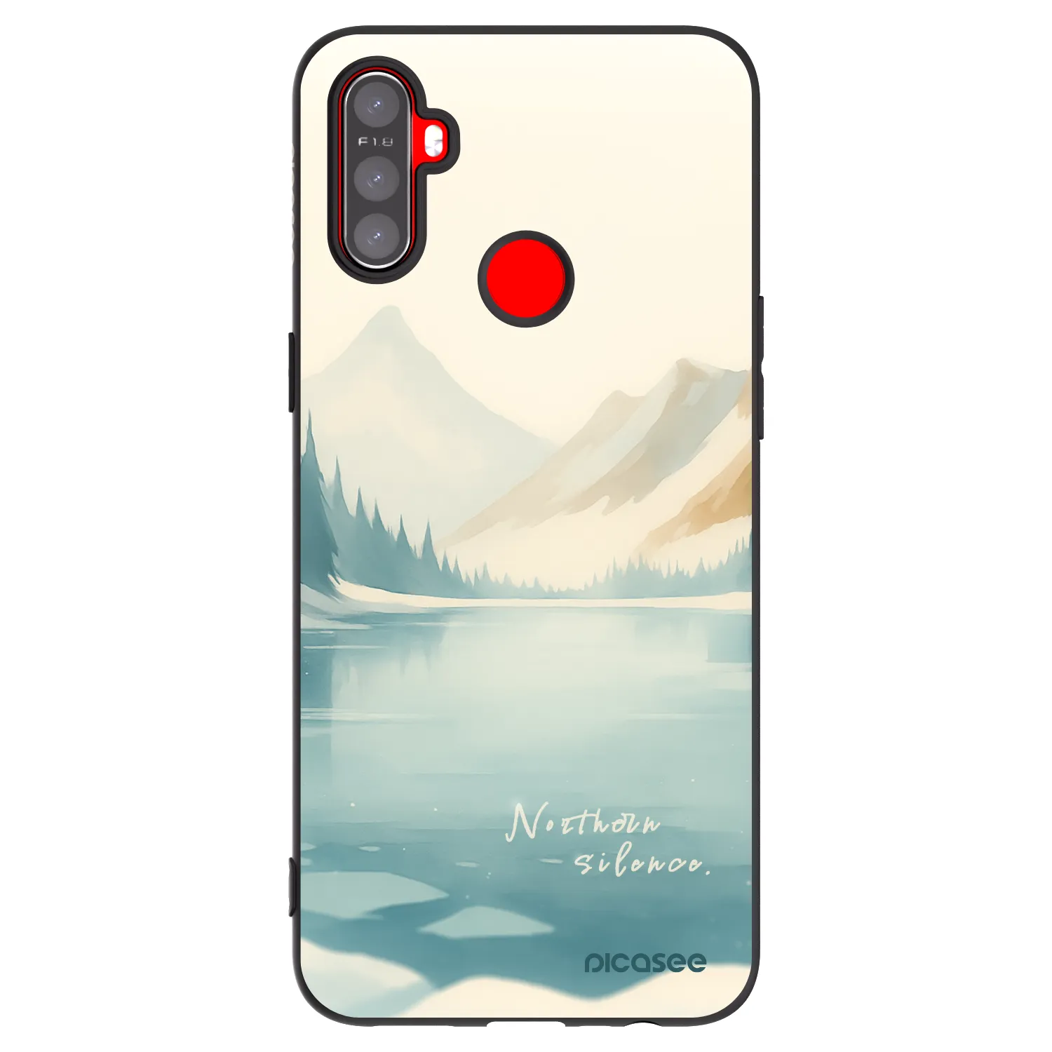 Picasee crna silikonska maskica za Realme C3 - NOTHERN SILENCE