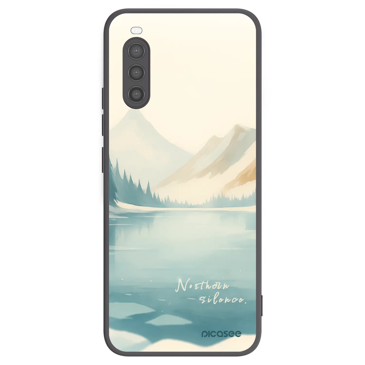 Picasee crna silikonska maskica za Sony Xperia 10 II - NOTHERN SILENCE
