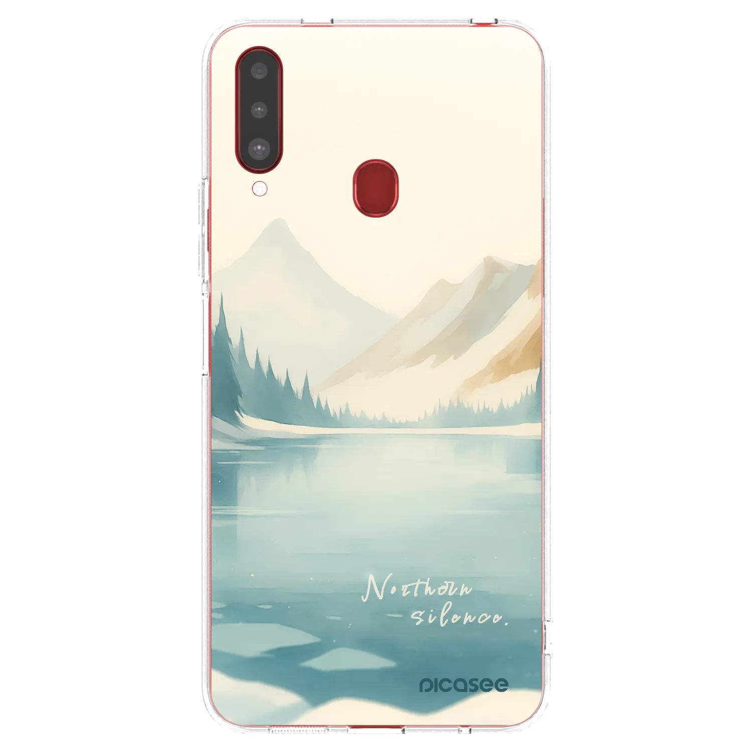 Picasee silikonska prozirna maskica za Samsung Galaxy A20s - NOTHERN SILENCE