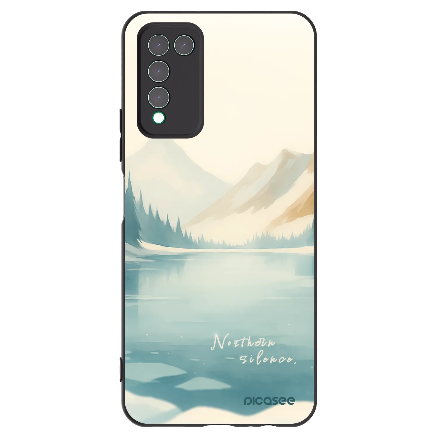 Picasee crna silikonska maskica za Honor 10X Lite - NOTHERN SILENCE