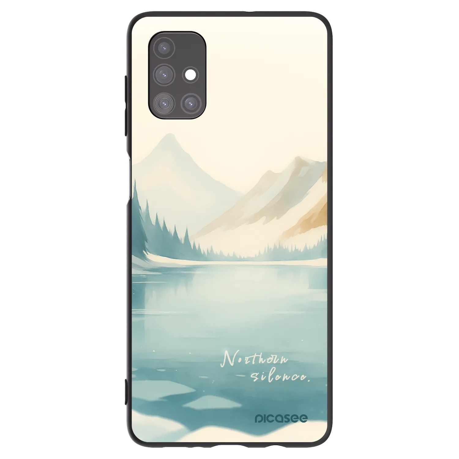 Picasee crna silikonska maskica za Samsung Galaxy M51 M515F - NOTHERN SILENCE