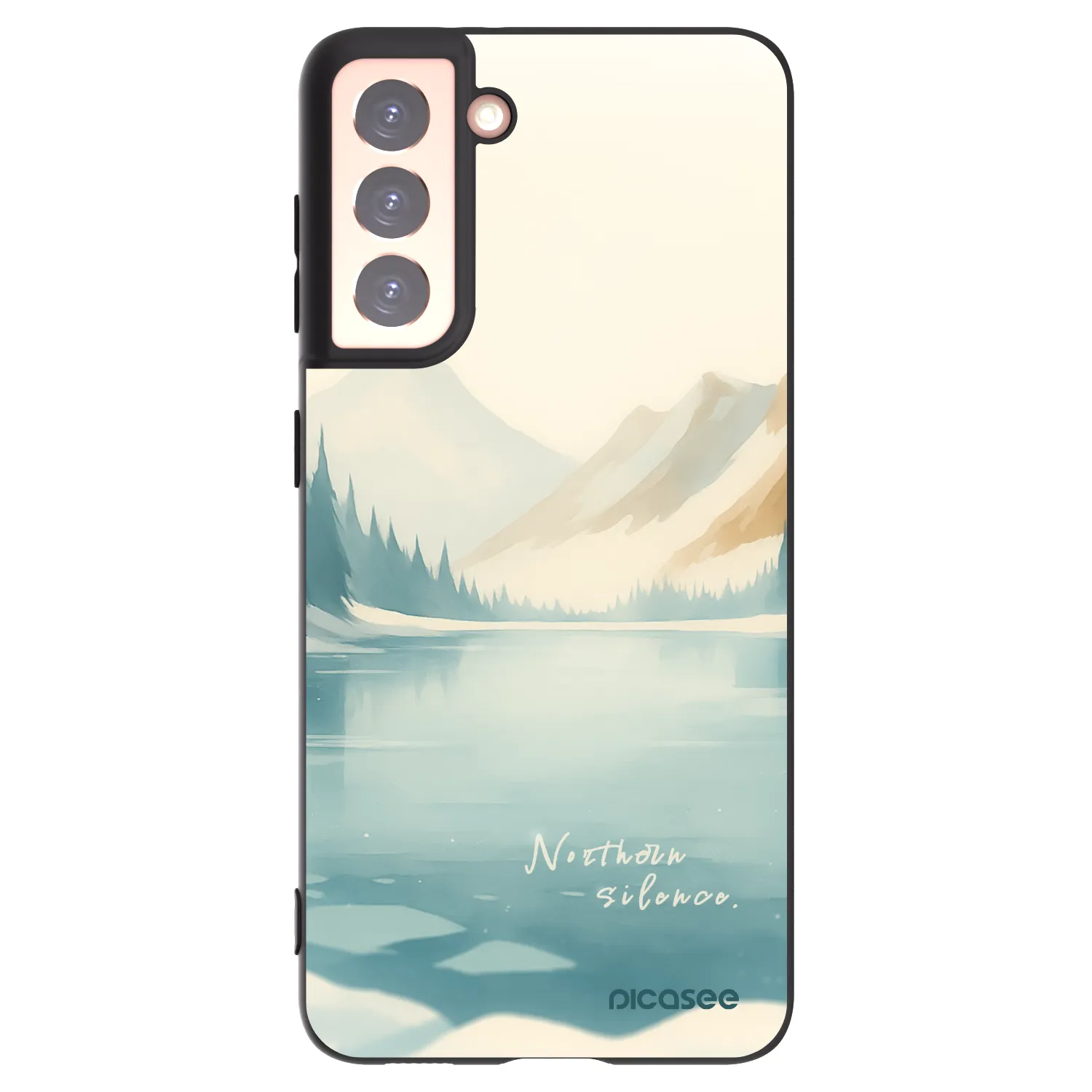 Picasee crna silikonska maskica za Samsung Galaxy S21 5G G991B - NOTHERN SILENCE