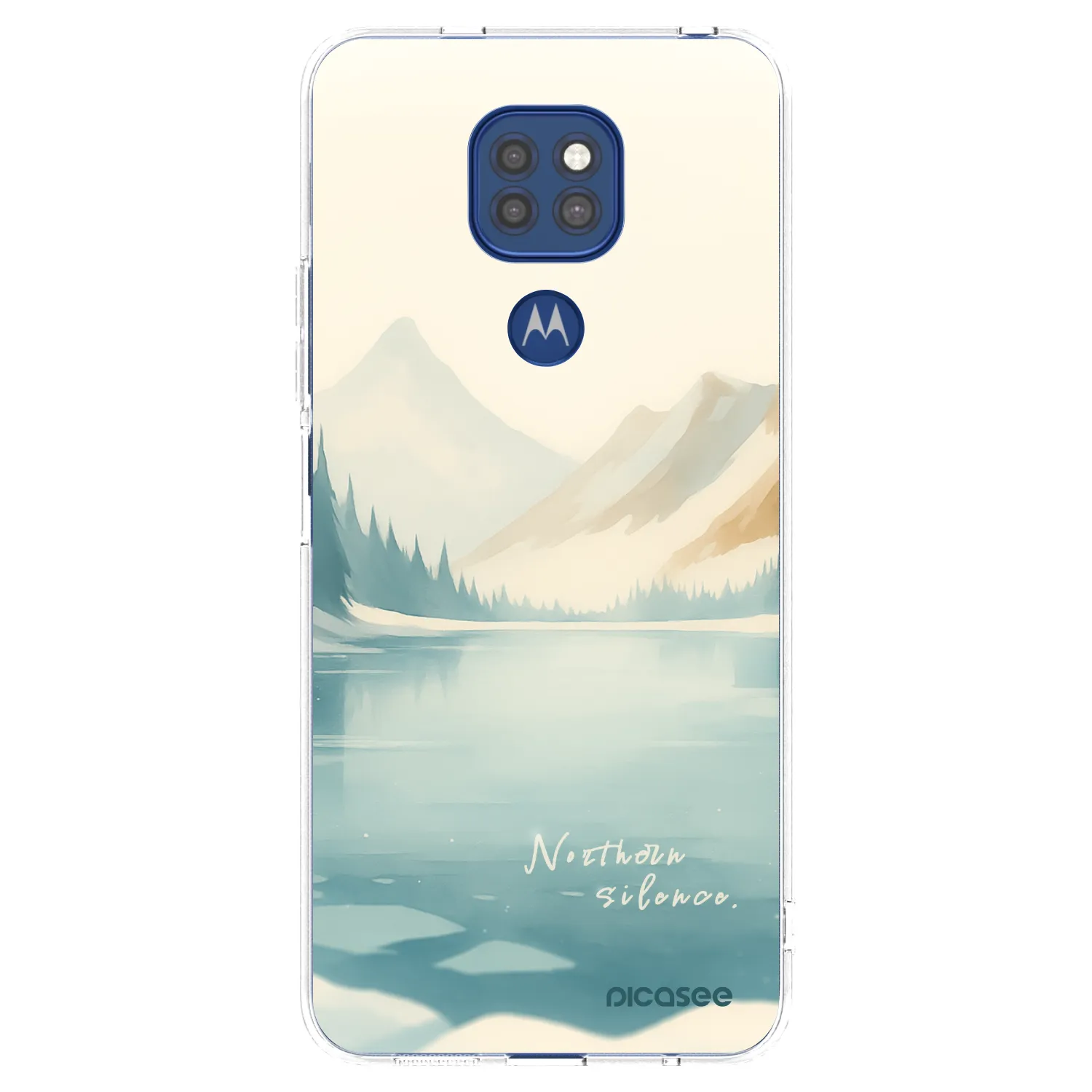 Picasee silikonska prozirna maskica za Motorola Moto G9 Play - NOTHERN SILENCE