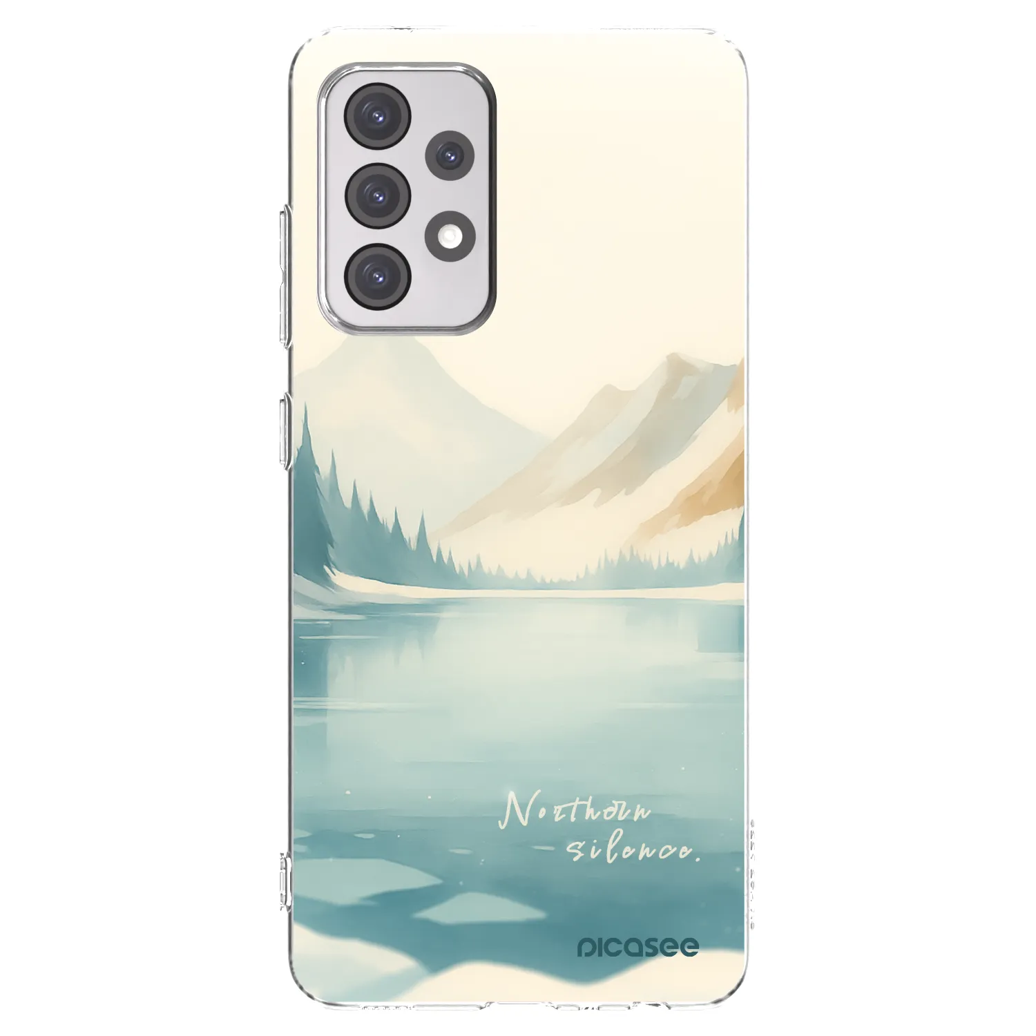 Picasee silikonska prozirna maskica za Samsung Galaxy A52 5G A525F - NOTHERN SILENCE