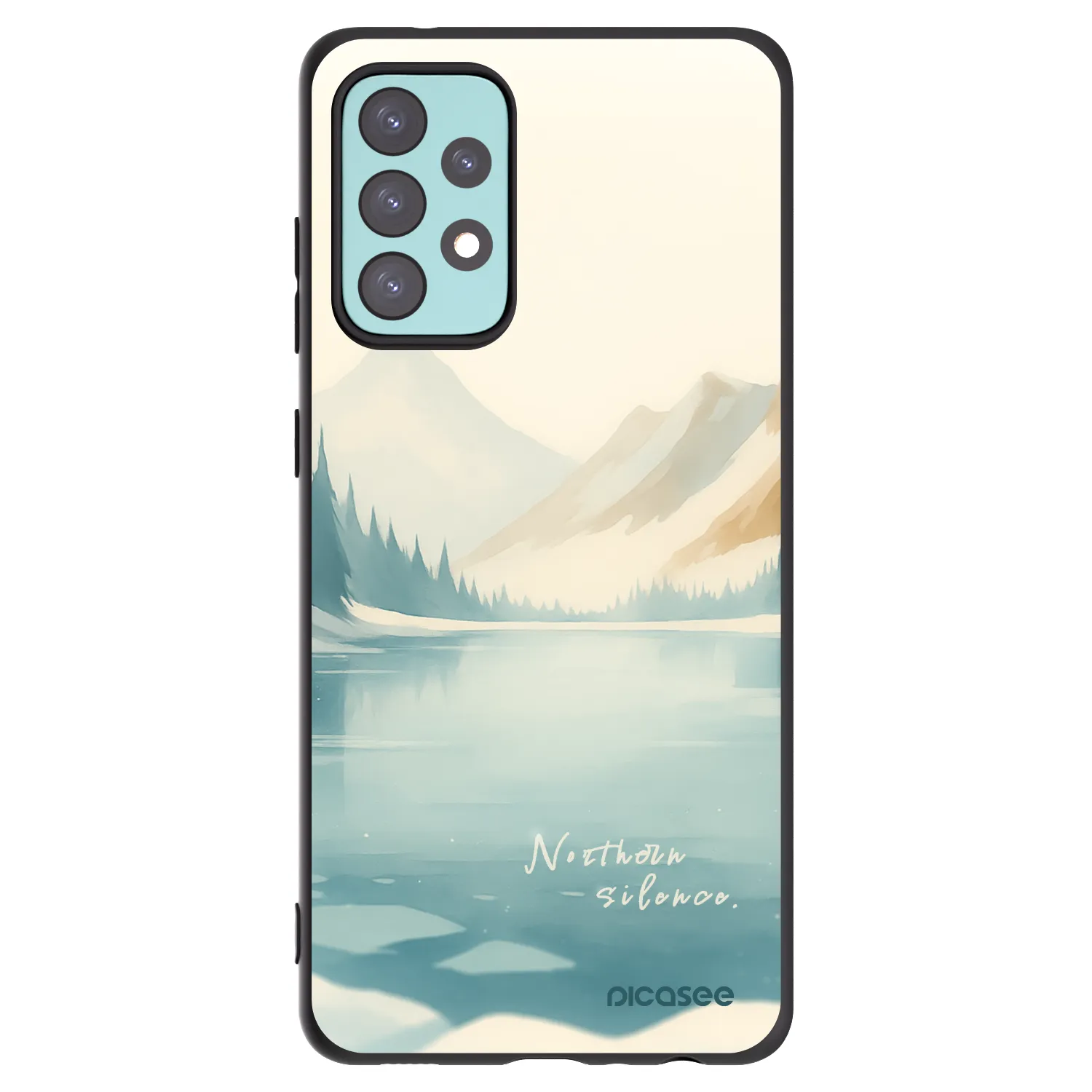 Picasee crna silikonska maskica za Samsung Galaxy A72 A725F - NOTHERN SILENCE