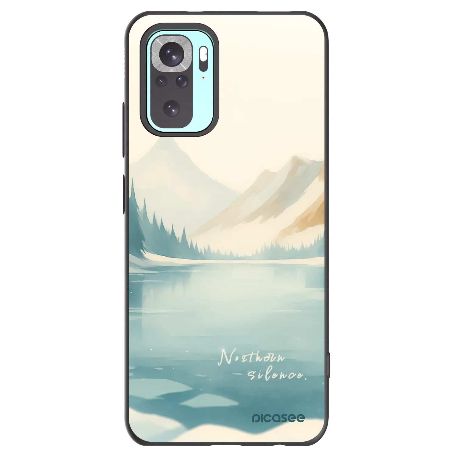 Picasee crna silikonska maskica za Xiaomi Redmi Note 10 Pro - NOTHERN SILENCE