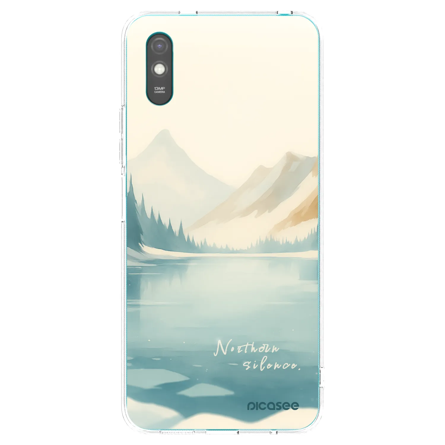 Picasee silikonska prozirna maskica za Xiaomi Redmi 9AT - NOTHERN SILENCE