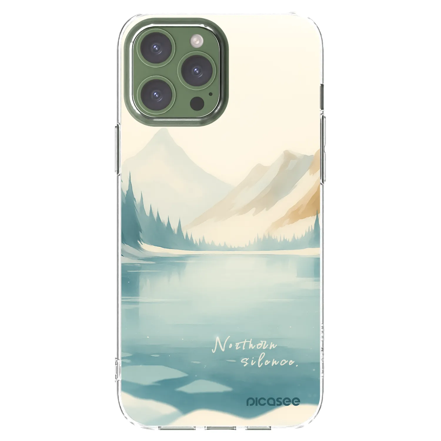 Picasee silikonska prozirna maskica za Apple iPhone 13 Pro Max - NOTHERN SILENCE