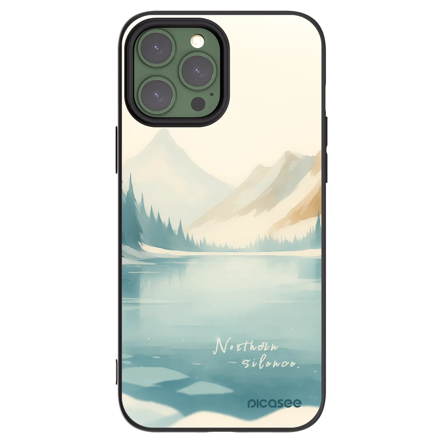 Picasee crna silikonska maskica za Apple iPhone 13 Pro Max - NOTHERN SILENCE