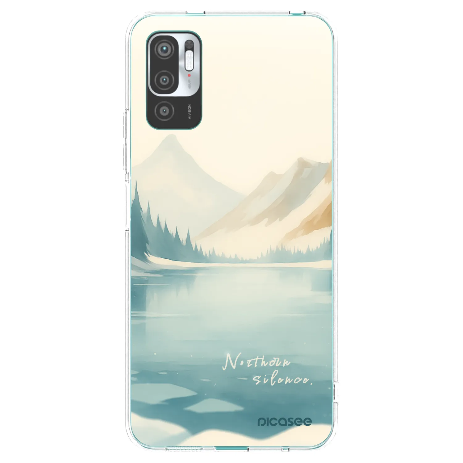 Picasee silikonska prozirna maskica za Xiaomi Redmi Note 10 5G - NOTHERN SILENCE