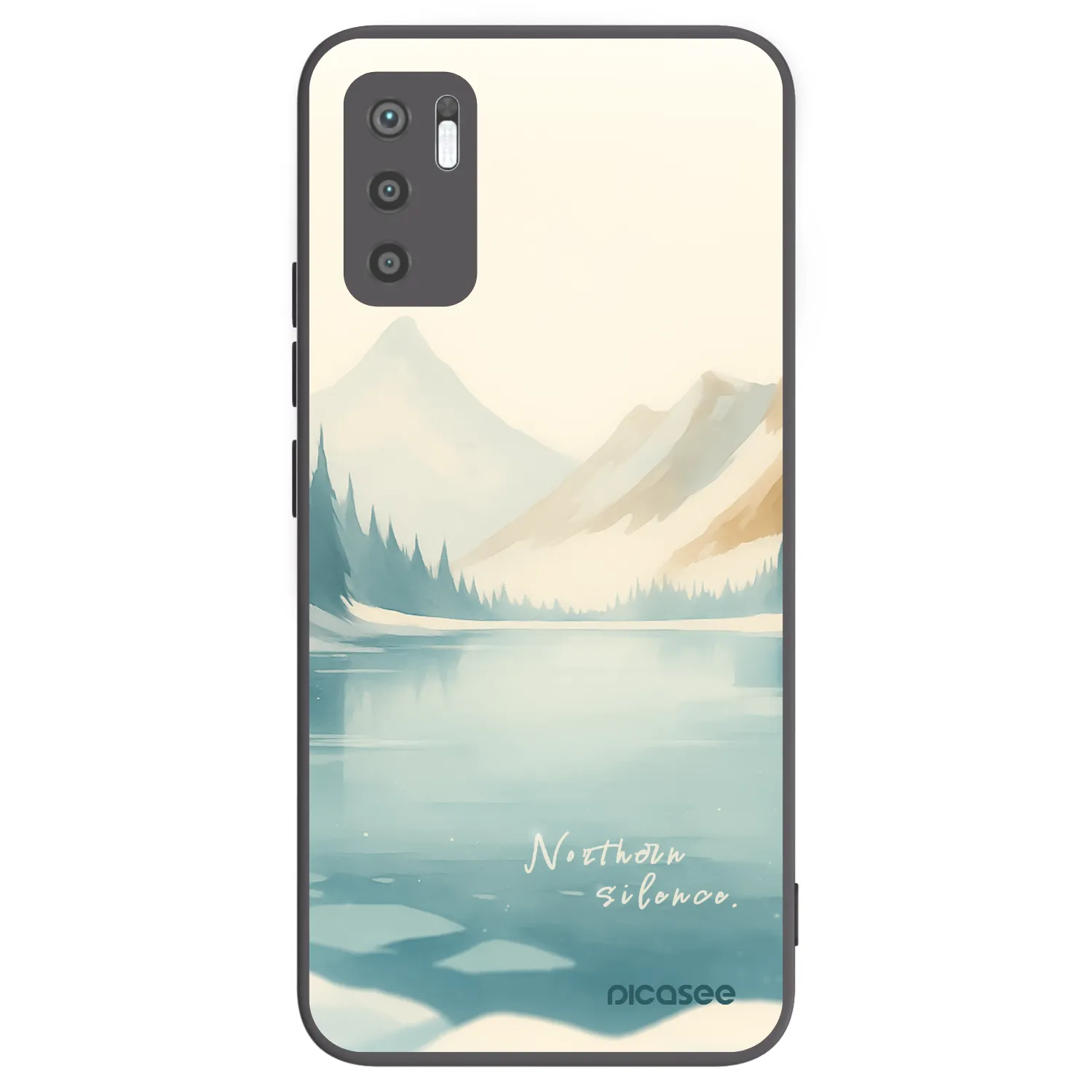 Picasee crna silikonska maskica za Xiaomi Redmi Note 10 5G - NOTHERN SILENCE