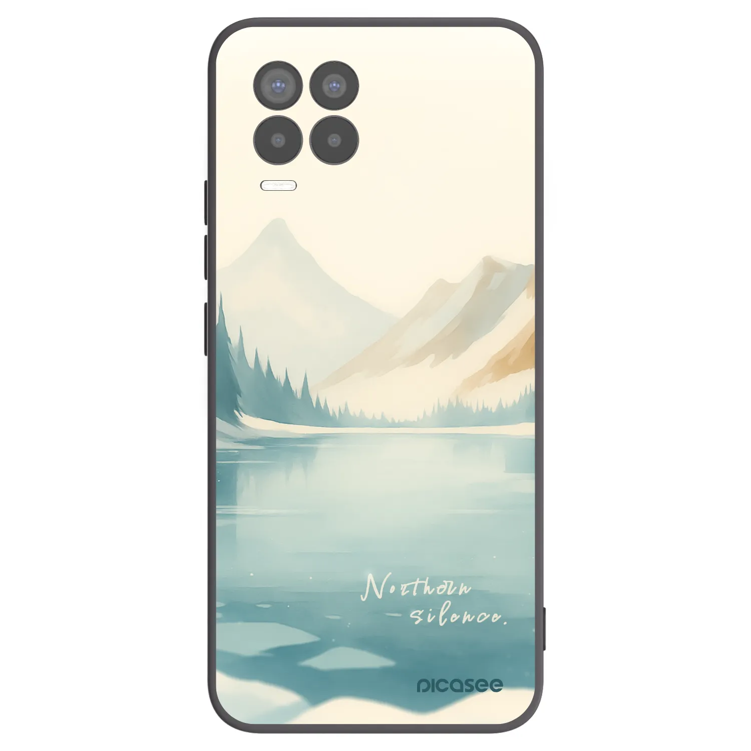 Picasee crna silikonska maskica za Realme 8 Pro - NOTHERN SILENCE