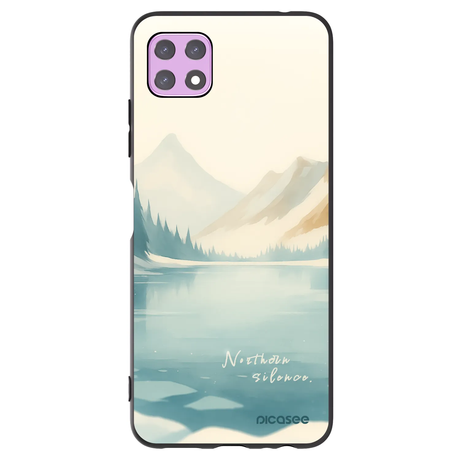 Picasee crna silikonska maskica za Samsung Galaxy A22 A226B 5G - NOTHERN SILENCE