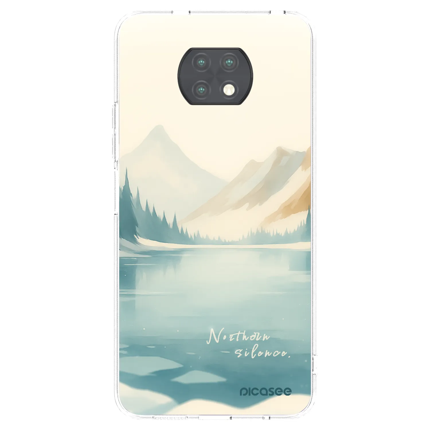 Picasee silikonska prozirna maskica za Xiaomi Redmi Note 9T - NOTHERN SILENCE
