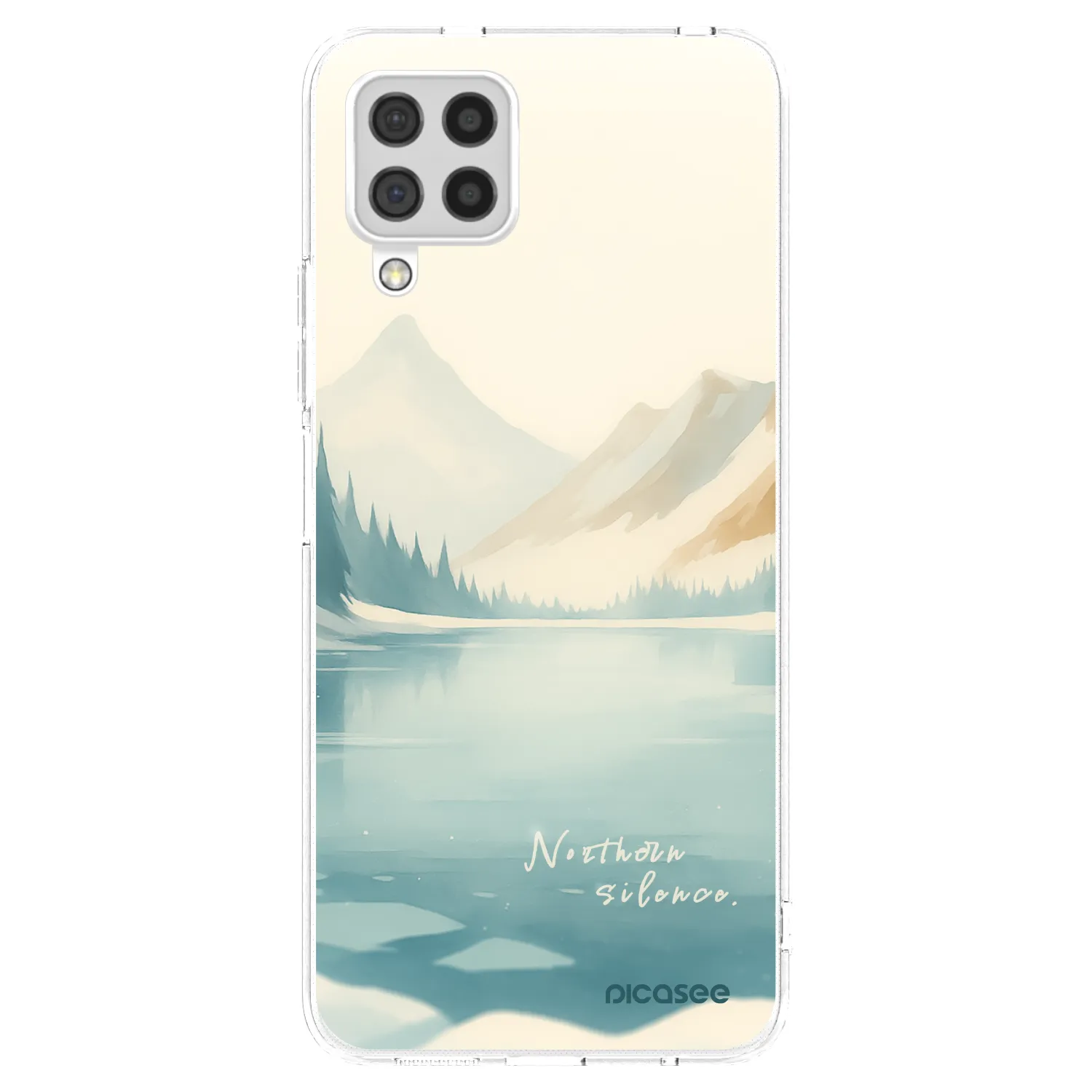 Picasee silikonska prozirna maskica za Samsung Galaxy A22 A225F 4G - NOTHERN SILENCE