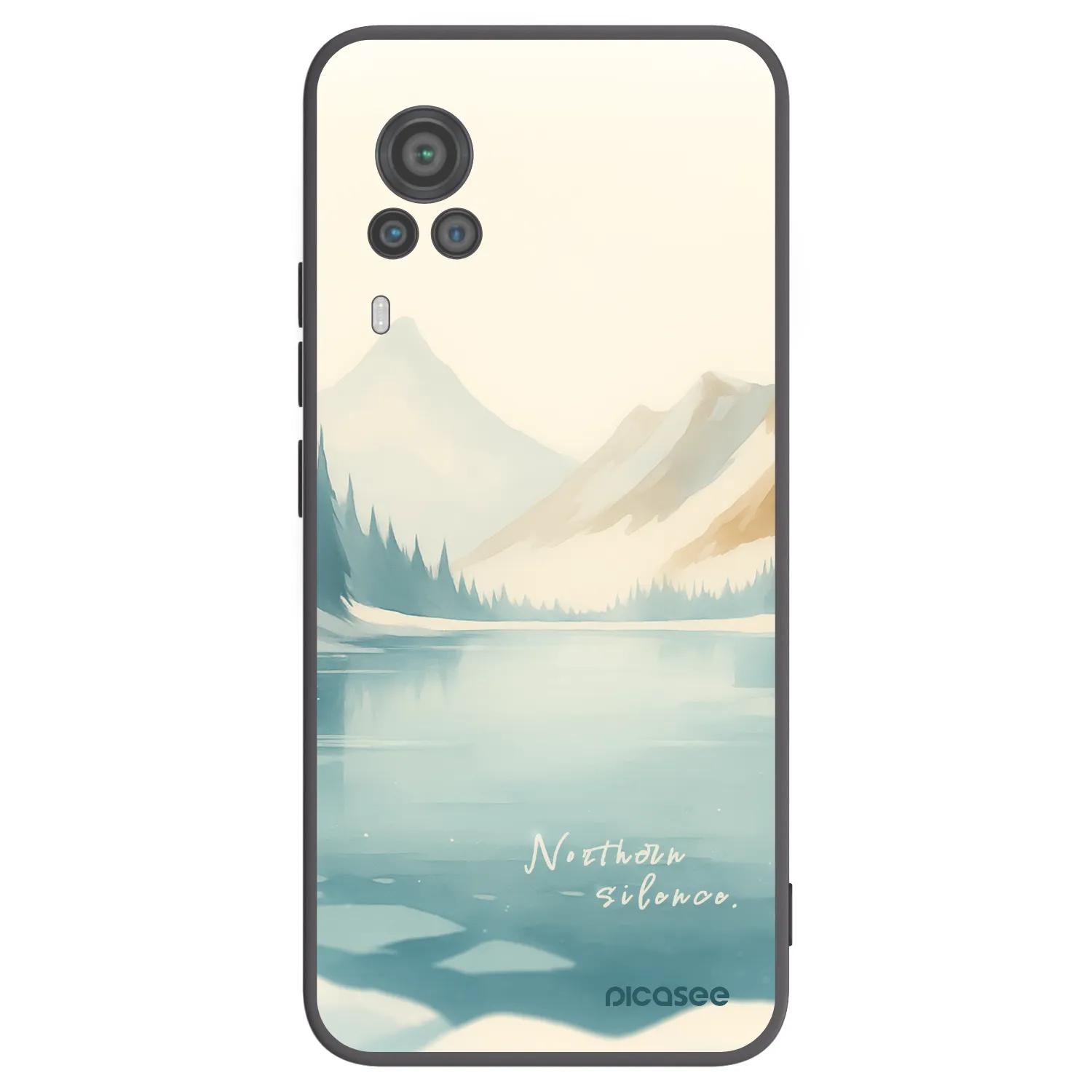 Picasee crna silikonska maskica za Vivo X60 Pro 5G - NOTHERN SILENCE