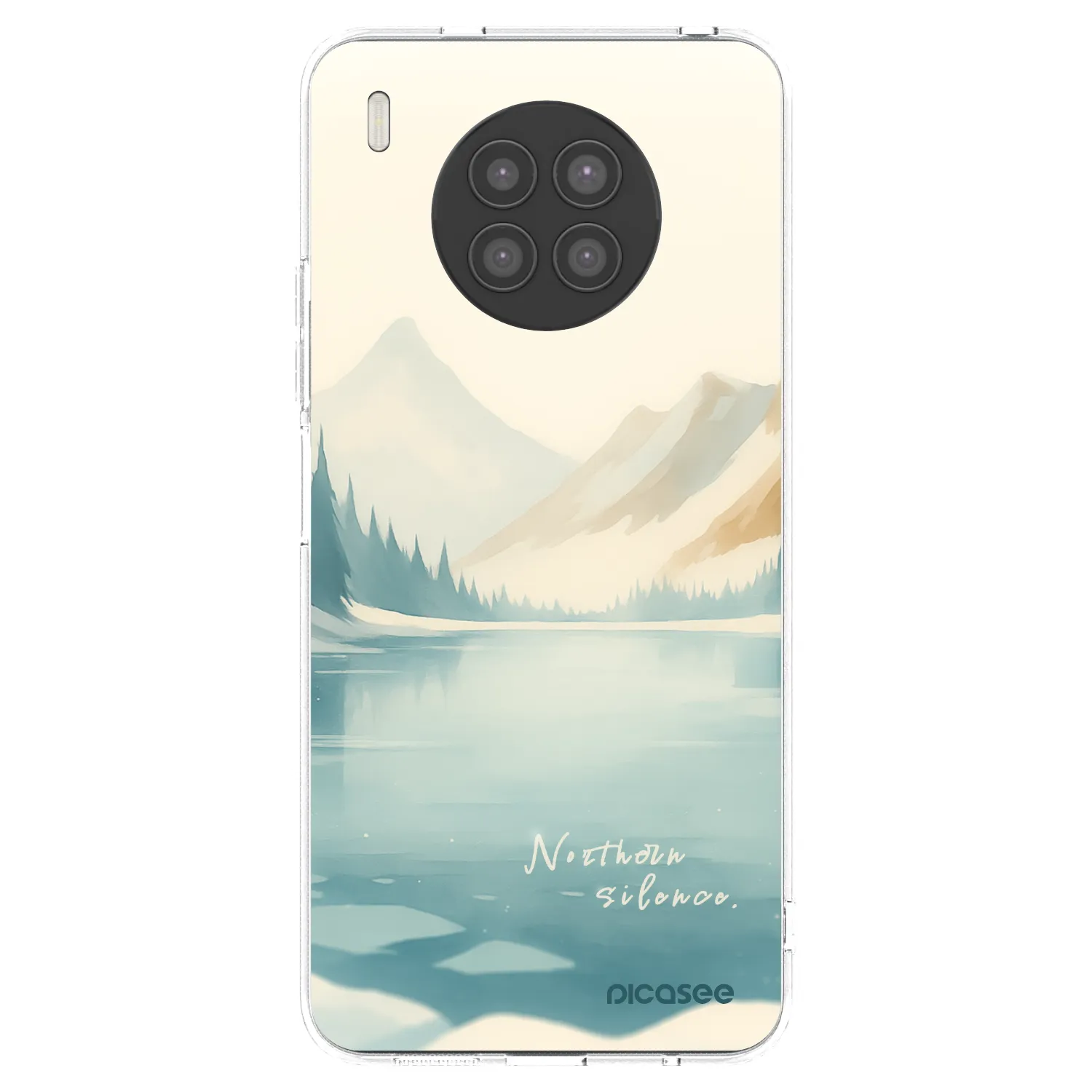 Picasee silikonska prozirna maskica za Huawei Nova 8i - NOTHERN SILENCE