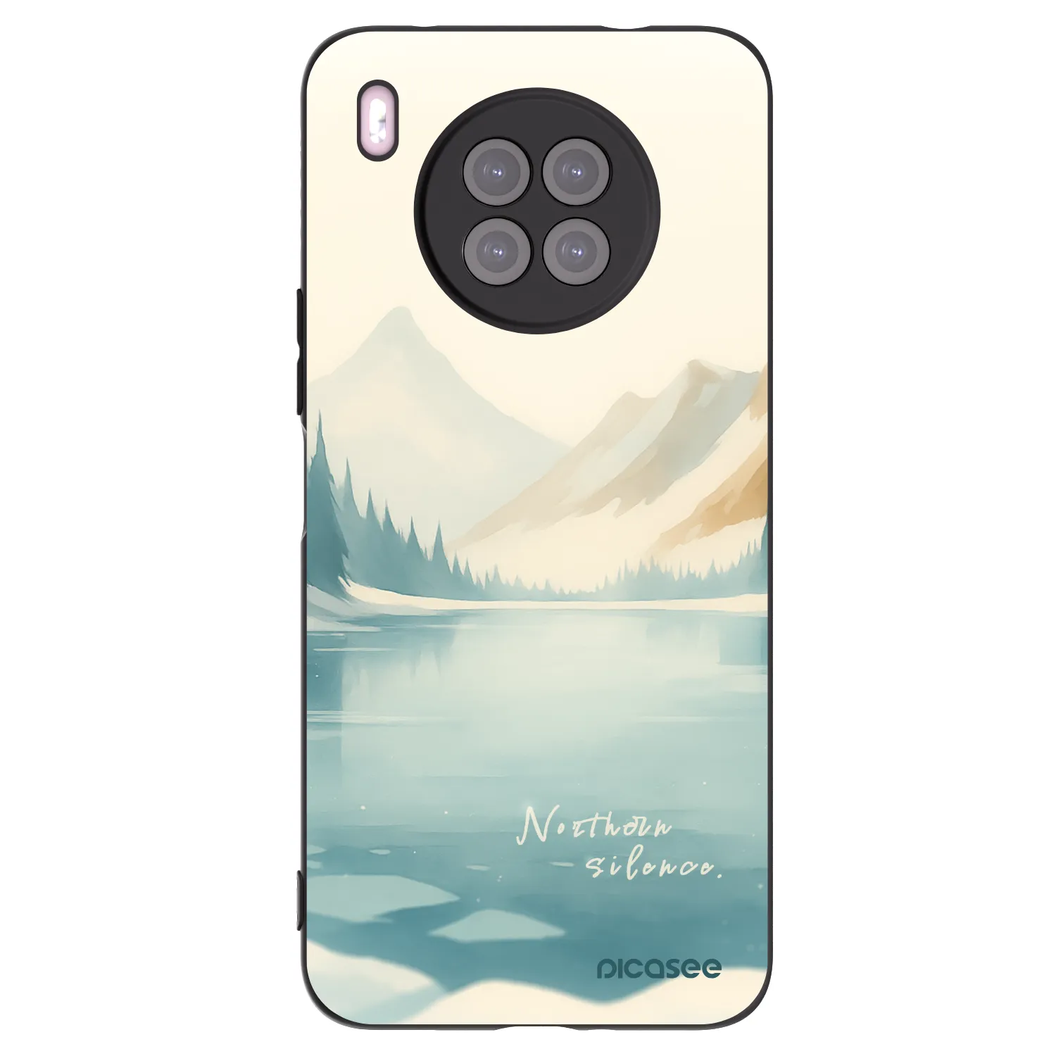 Picasee crna silikonska maskica za Huawei Nova 8i - NOTHERN SILENCE