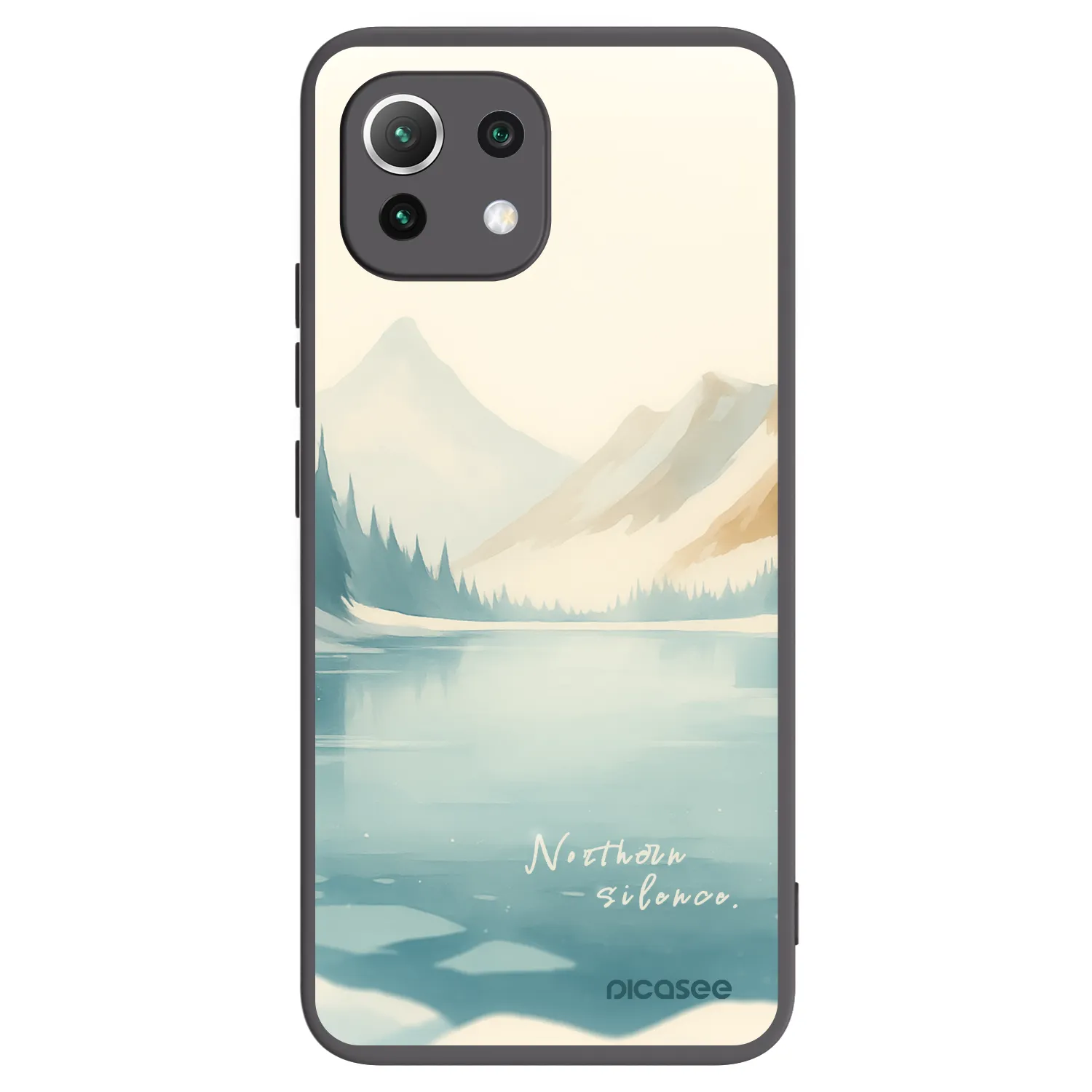 Picasee crna silikonska maskica za Xiaomi 11 Lite 5G NE - NOTHERN SILENCE