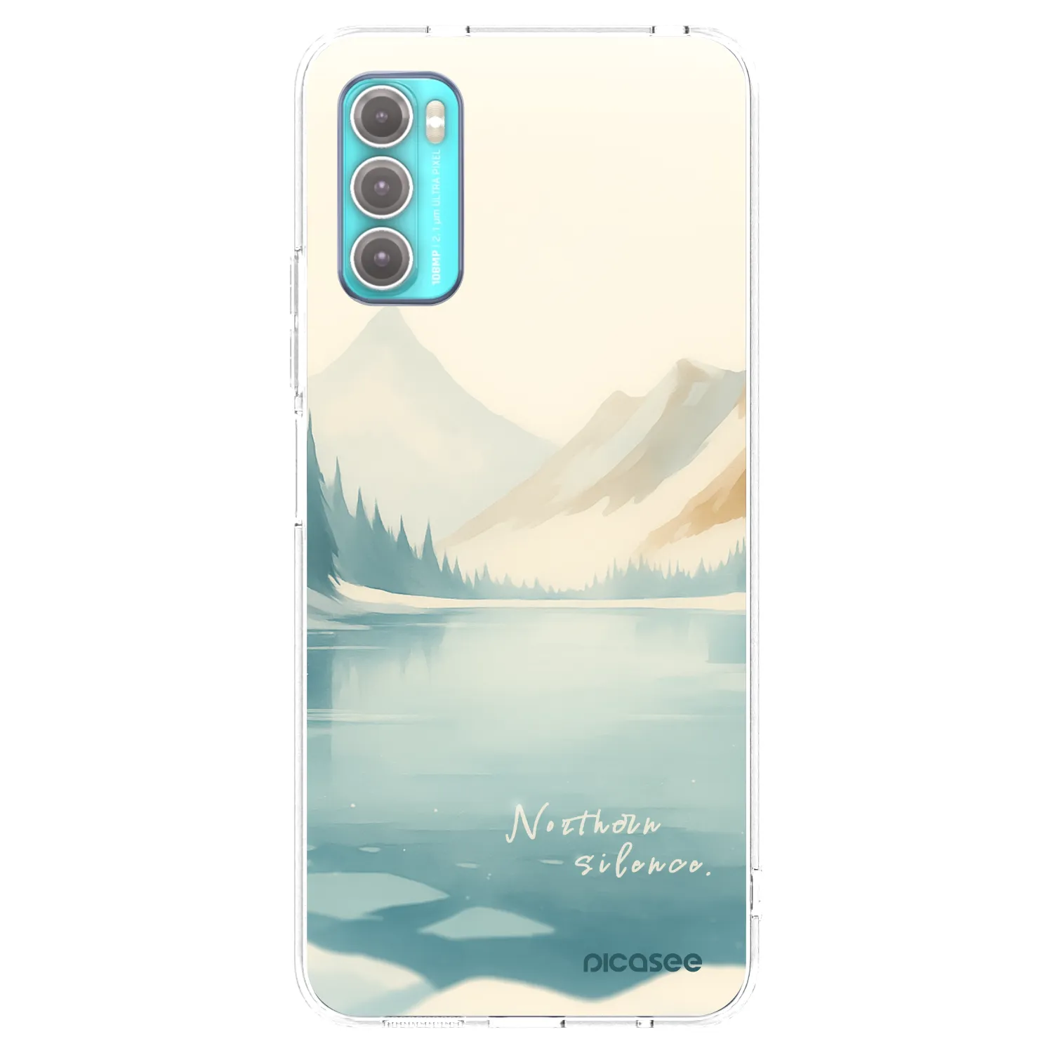 Picasee silikonska prozirna maskica za Motorola Moto G60 - NOTHERN SILENCE