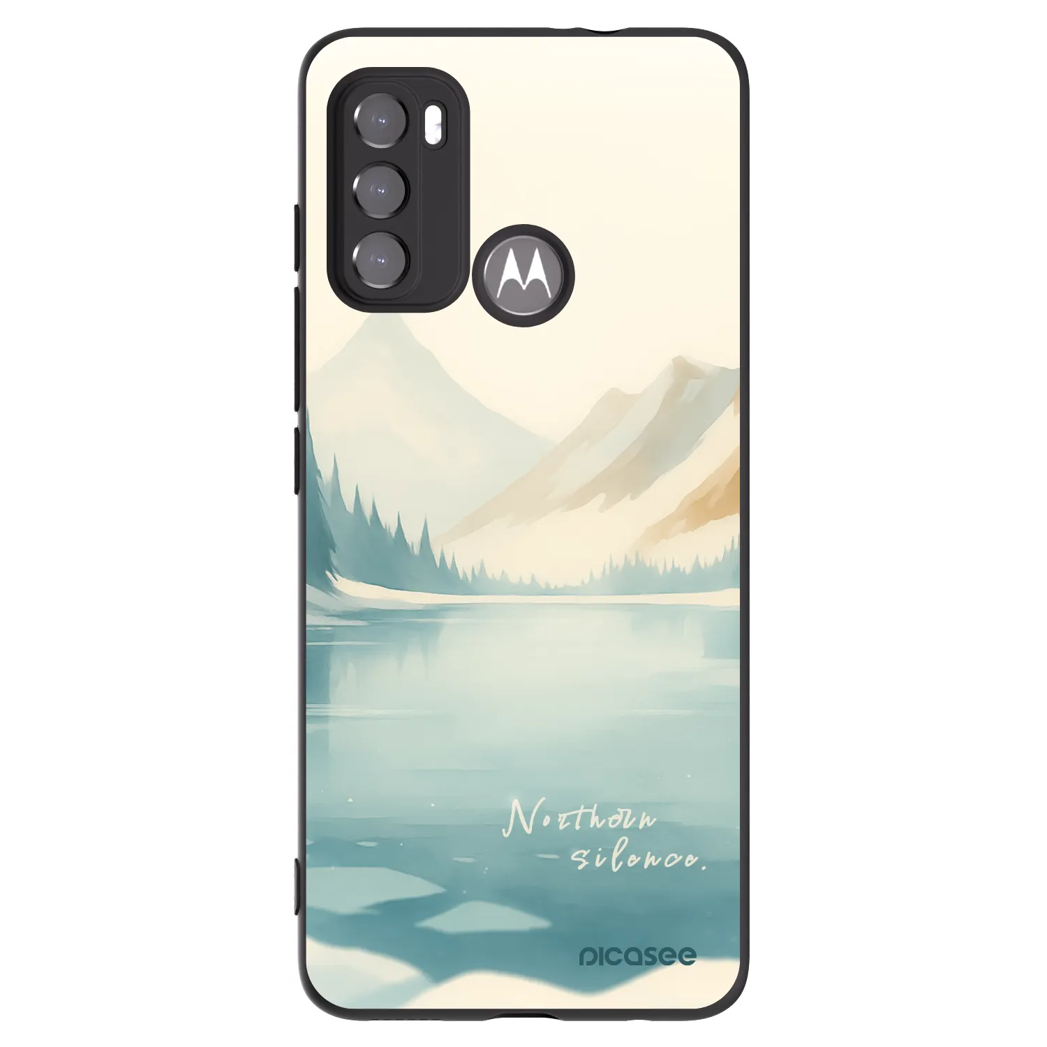 Picasee crna silikonska maskica za Motorola Moto G60 - NOTHERN SILENCE