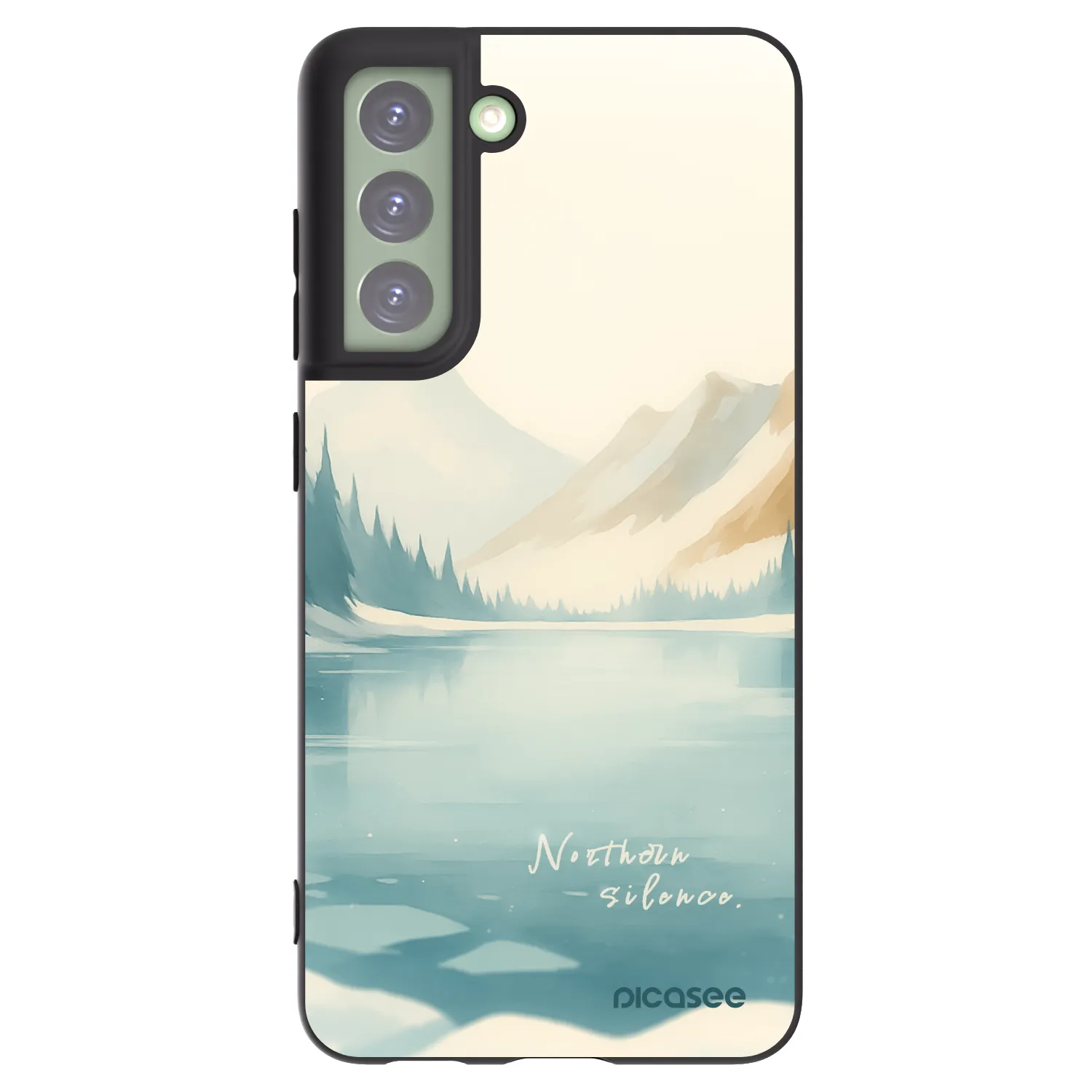 Picasee crna silikonska maskica za Samsung Galaxy S21 FE 5G - NOTHERN SILENCE