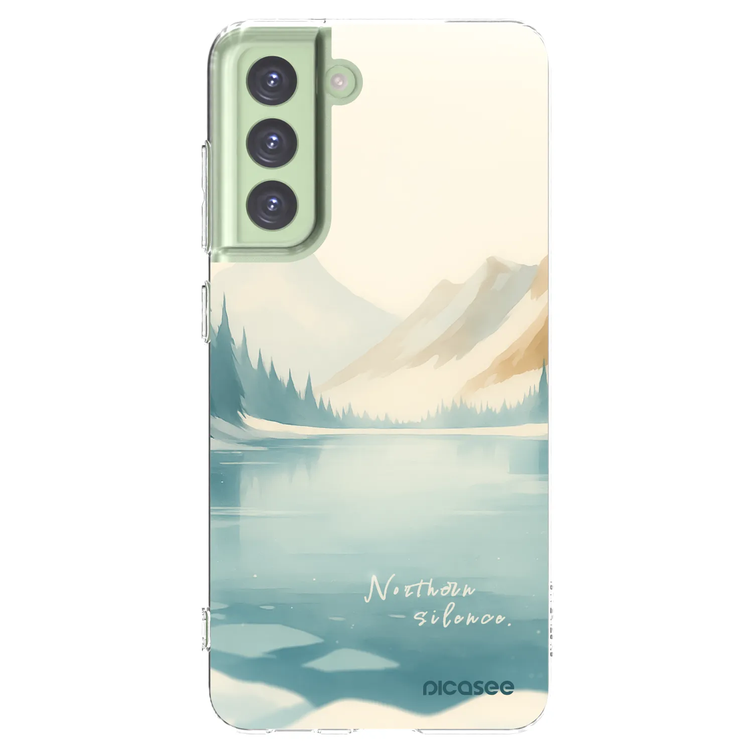 Picasee silikonska prozirna maskica za Samsung Galaxy S21 FE 5G - NOTHERN SILENCE