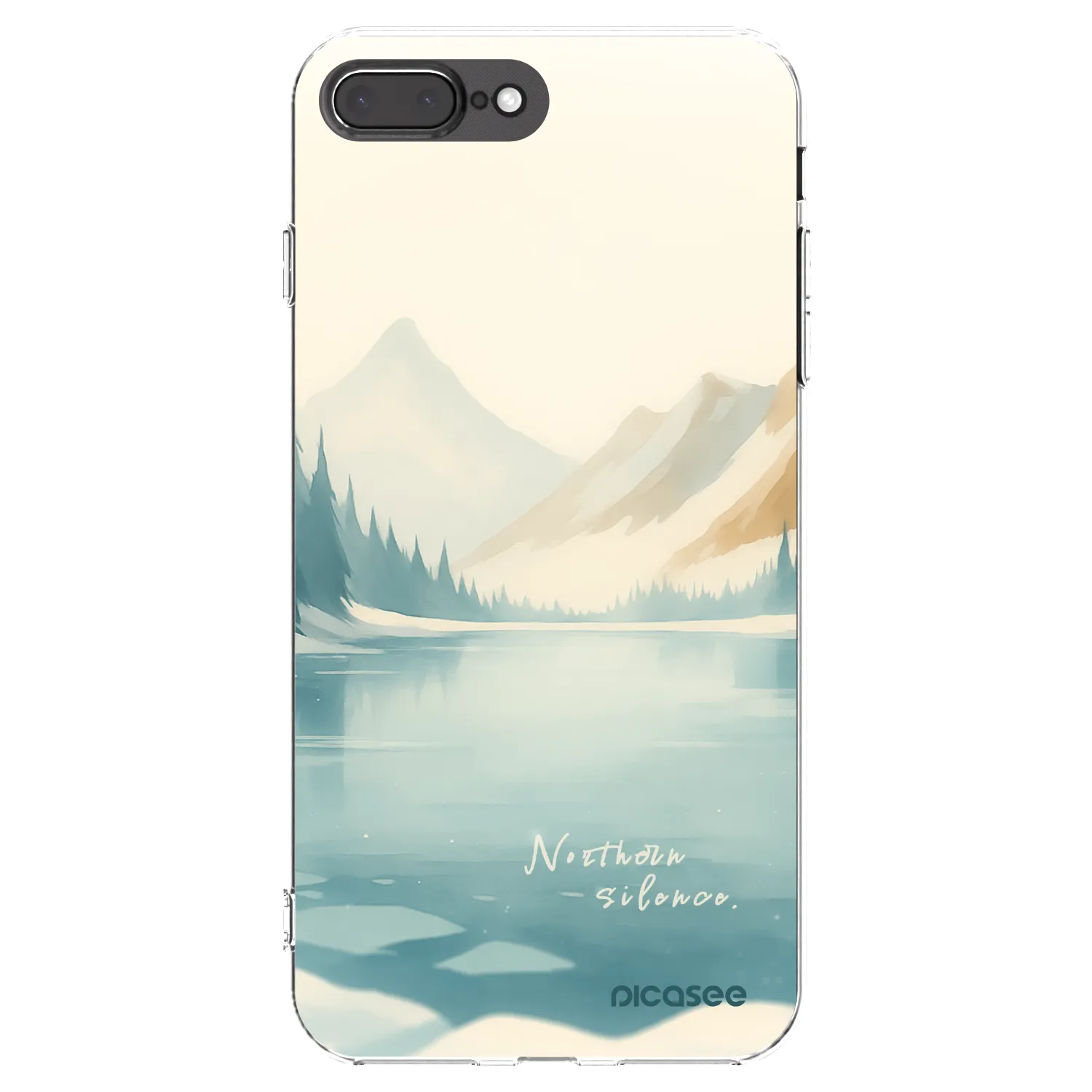 Picasee silikonska prozirna maskica za Apple iPhone 7 Plus - NOTHERN SILENCE