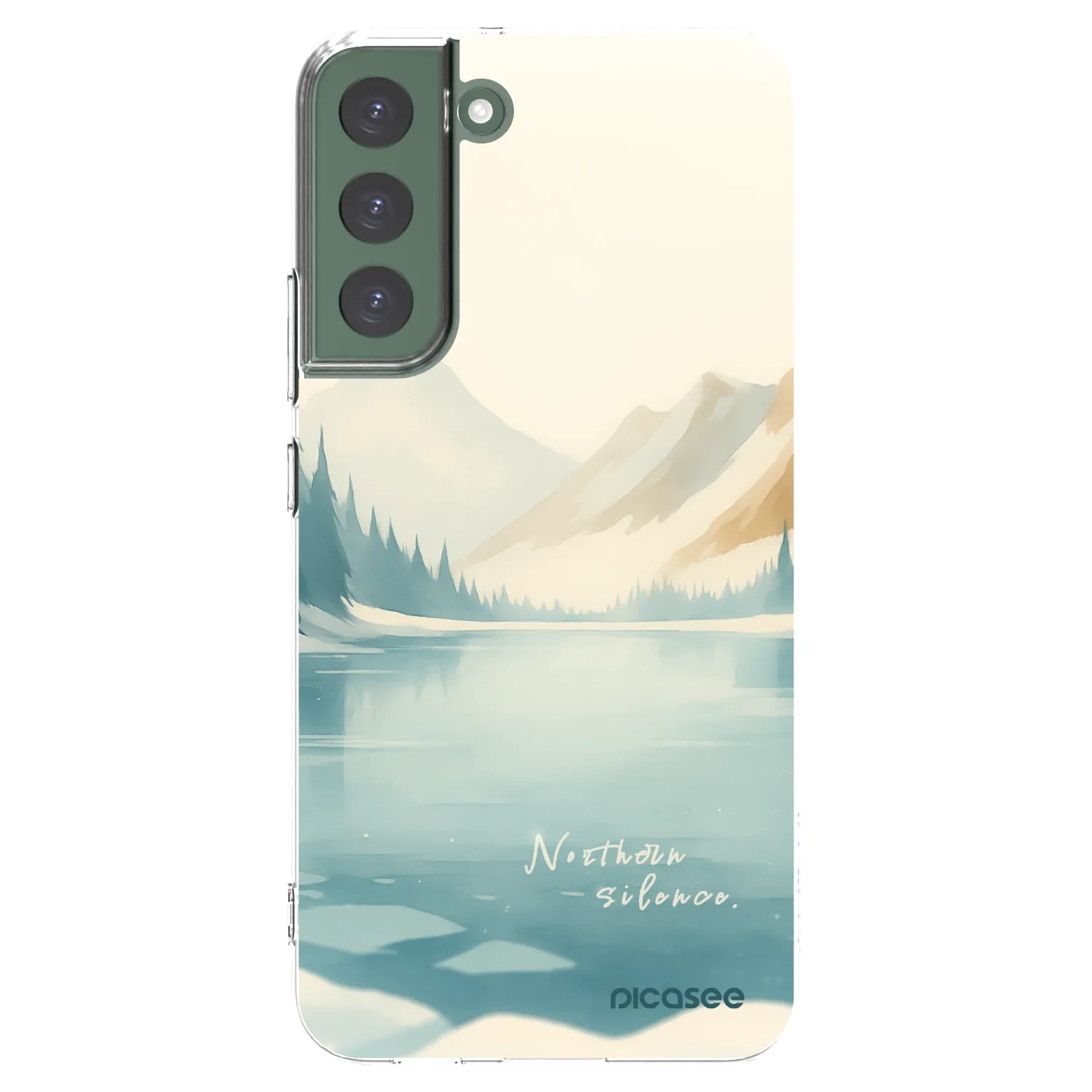 Picasee silikonska prozirna maskica za Samsung Galaxy S22+ 5G - NOTHERN SILENCE