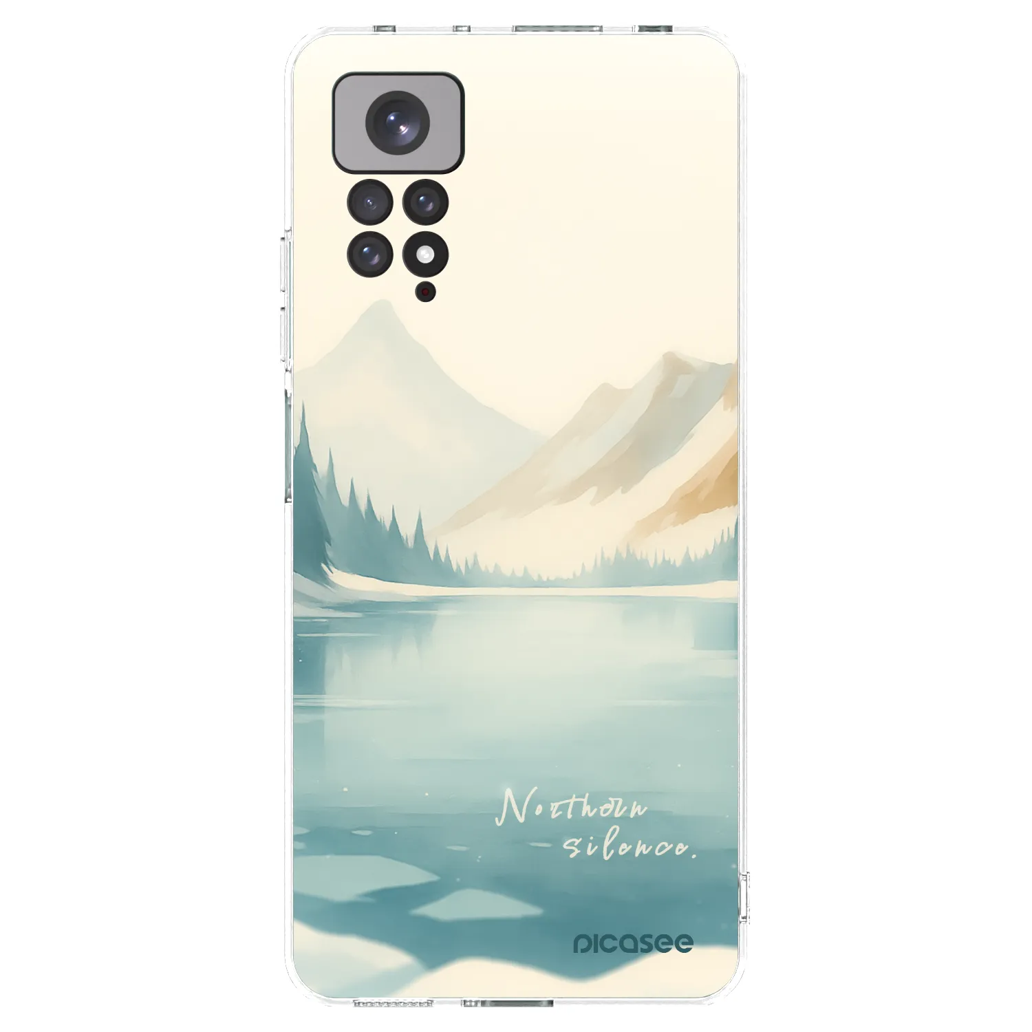 Picasee silikonska prozirna maskica za Xiaomi Redmi Note 11 - NOTHERN SILENCE