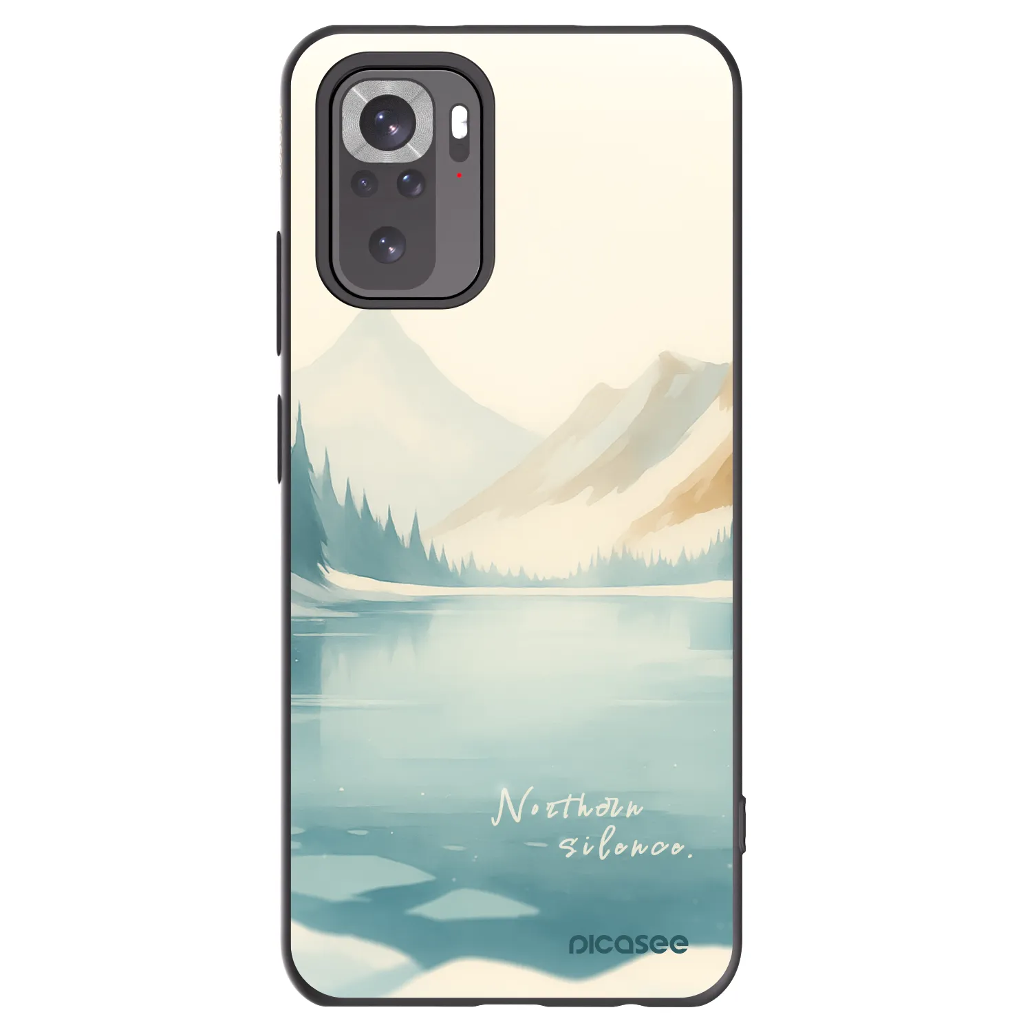 Picasee crna silikonska maskica za Xiaomi Redmi Note 11S 4G - NOTHERN SILENCE