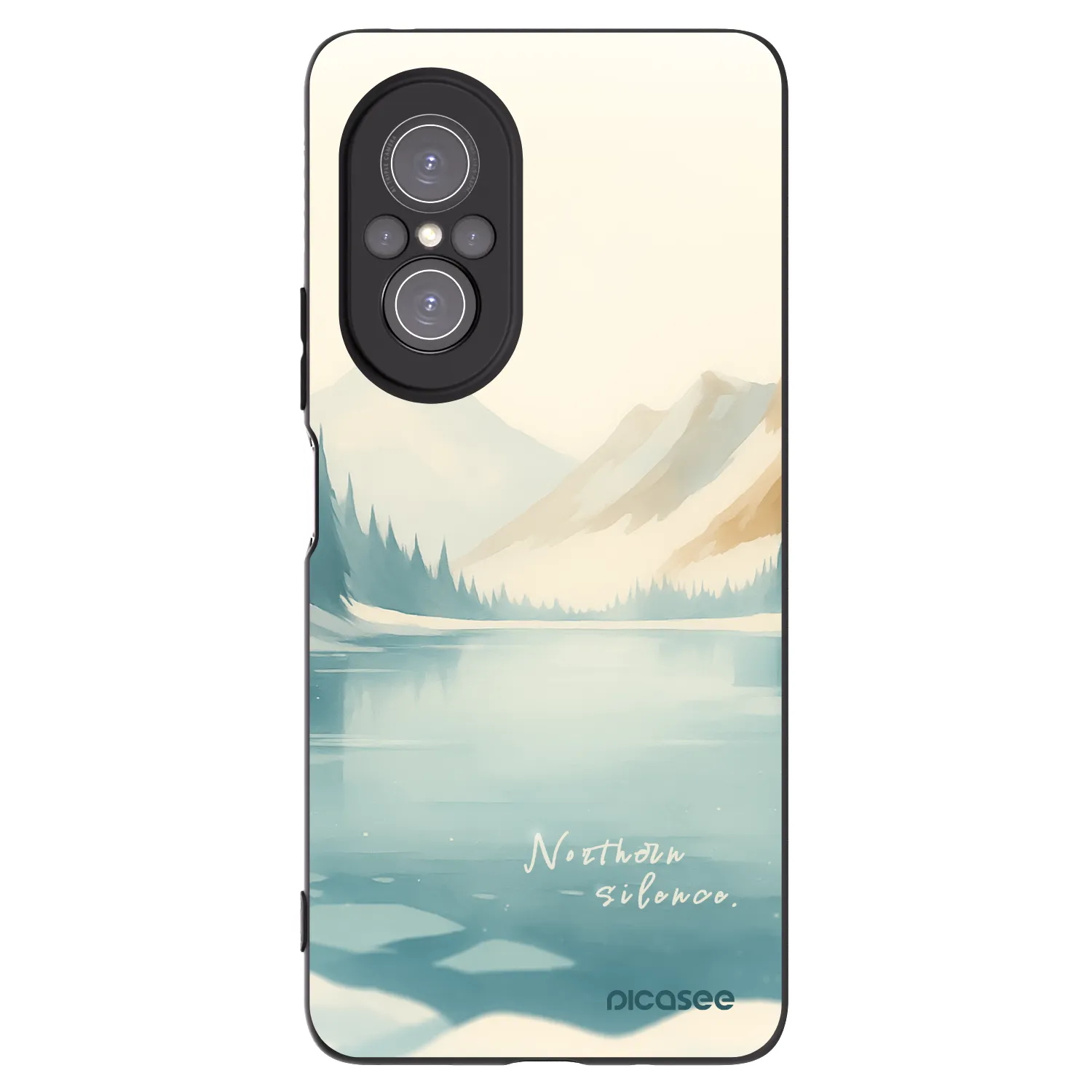 Picasee crna silikonska maskica za Huawei Nova 9 SE - NOTHERN SILENCE