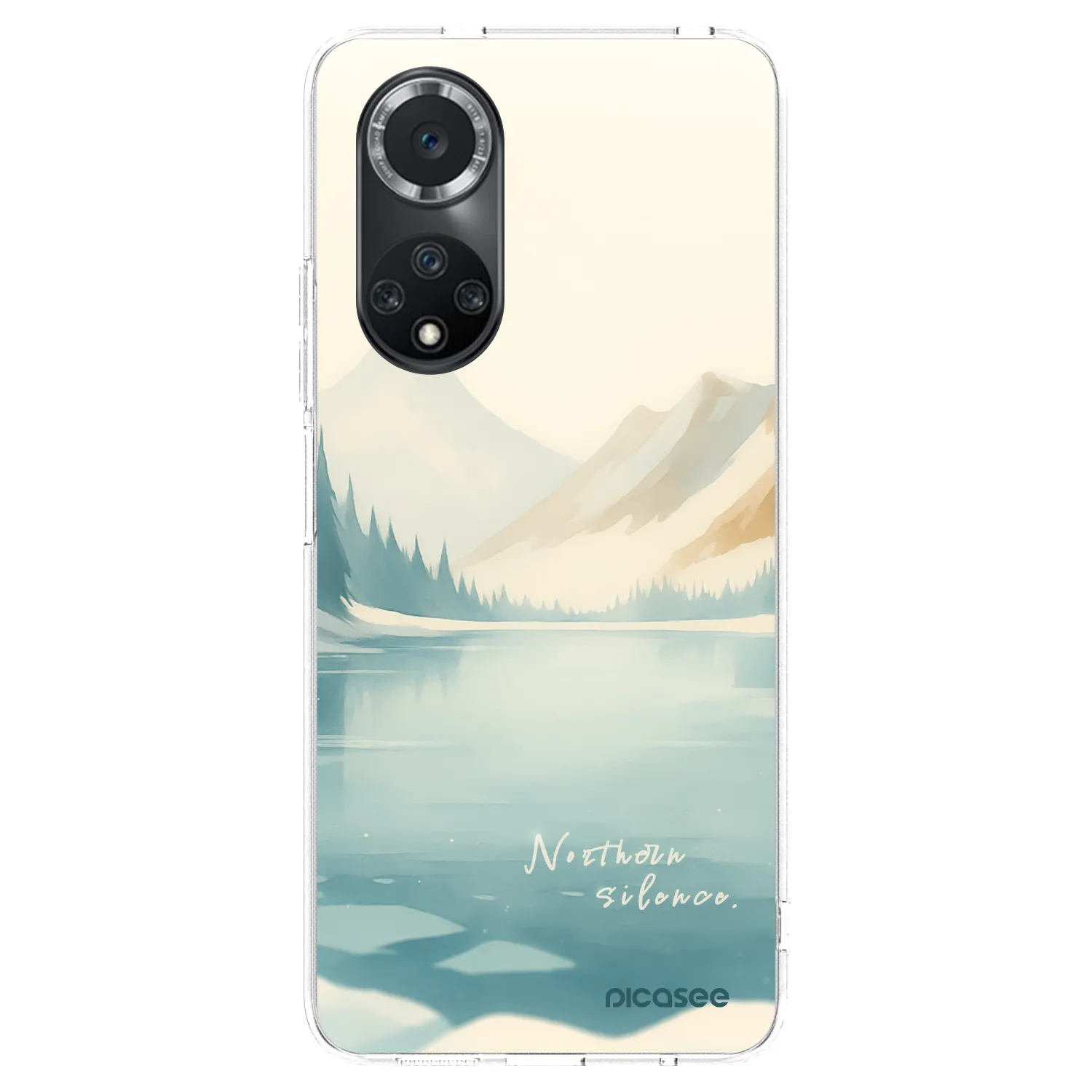 Picasee silikonska prozirna maskica za Huawei Nova 9 SE - NOTHERN SILENCE