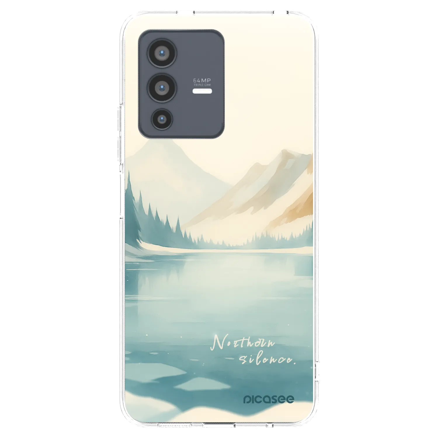 Picasee silikonska prozirna maskica za Vivo V23 5G - NOTHERN SILENCE