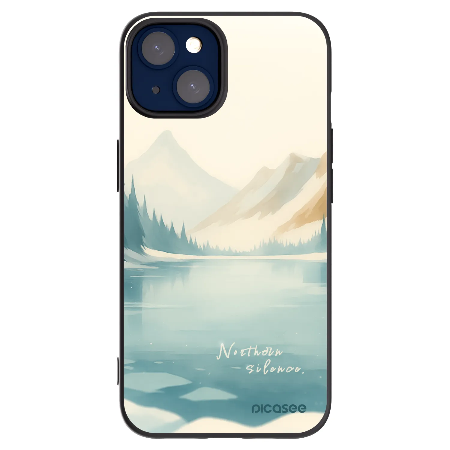 Picasee crna silikonska maskica za Apple iPhone 14 - NOTHERN SILENCE