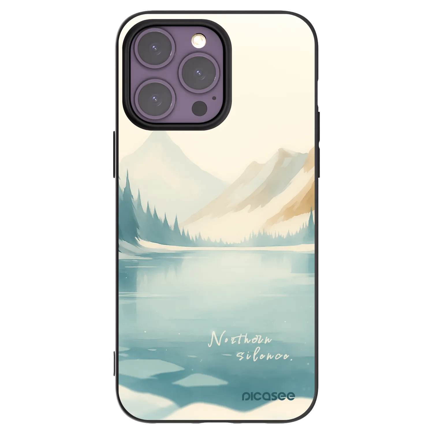 Picasee crna silikonska maskica za Apple iPhone 14 Pro Max - NOTHERN SILENCE