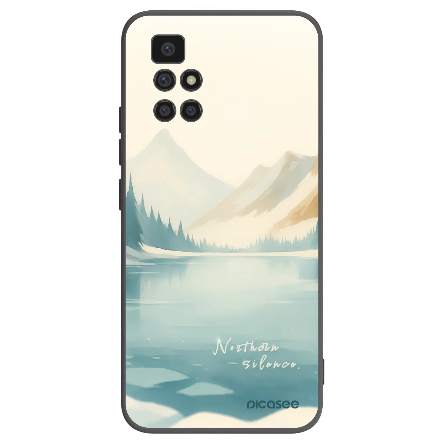 Picasee crna silikonska maskica za Xiaomi Redmi 10 (2022) - NOTHERN SILENCE