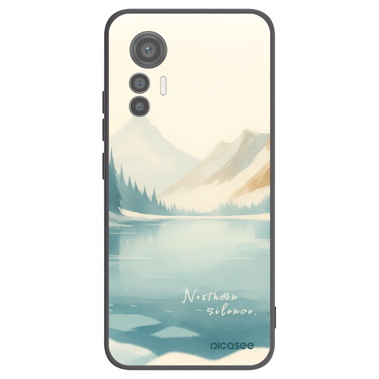 Picasee crna silikonska maskica za Xiaomi 12 Lite - NOTHERN SILENCE