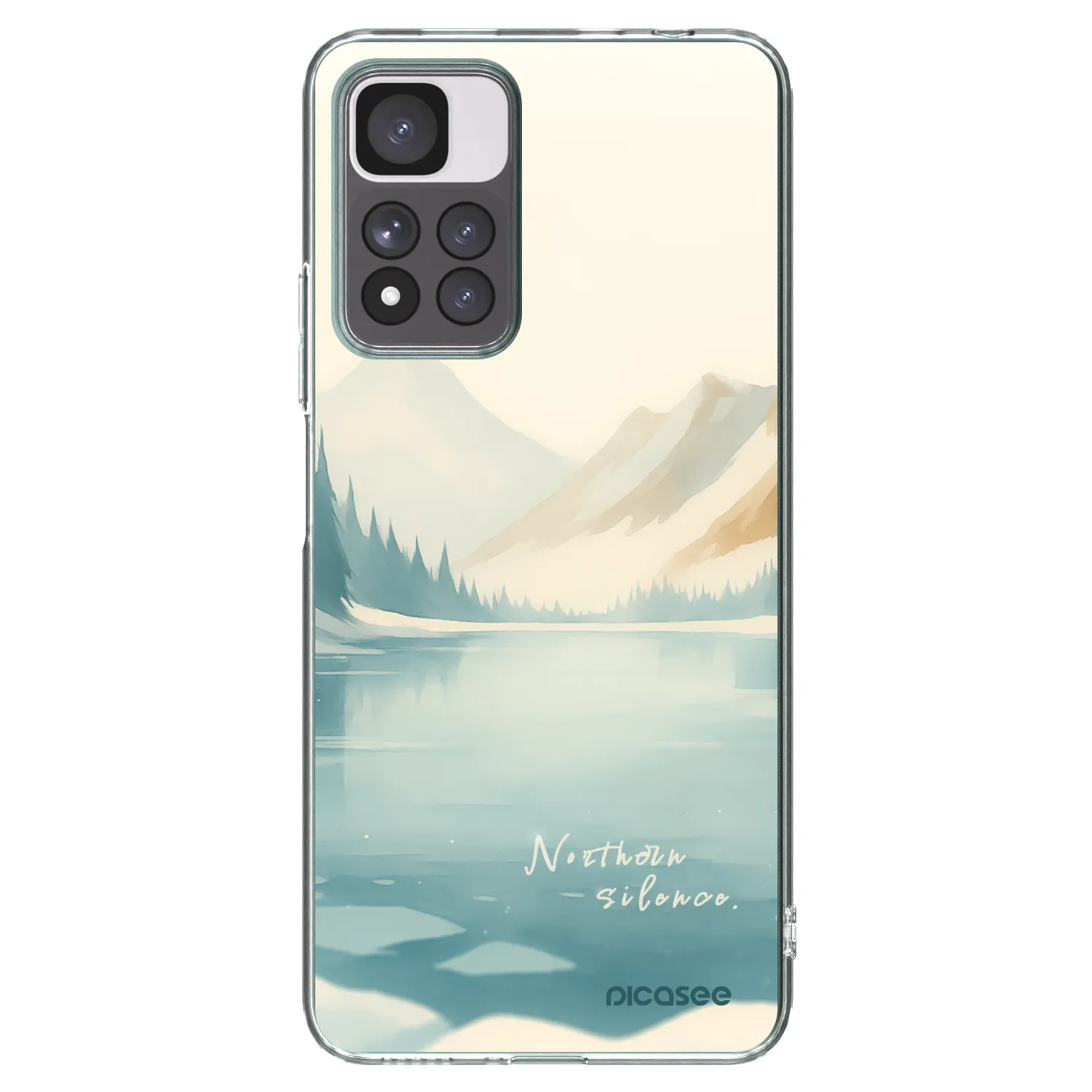 Picasee silikonska prozirna maskica za Xiaomi Redmi Note 11 Pro+ 5G - NOTHERN SILENCE