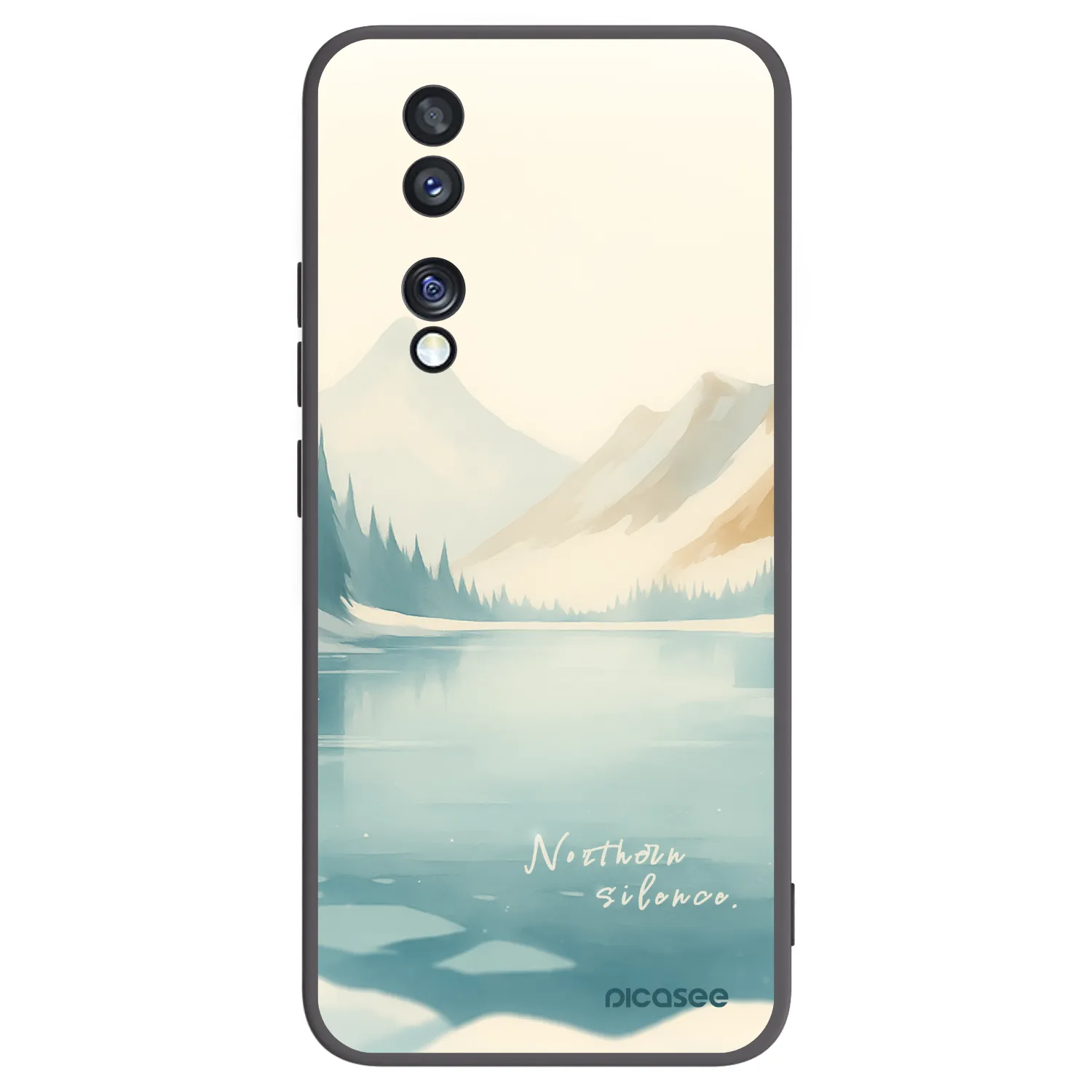 Picasee crna silikonska maskica za Honor 70 - NOTHERN SILENCE