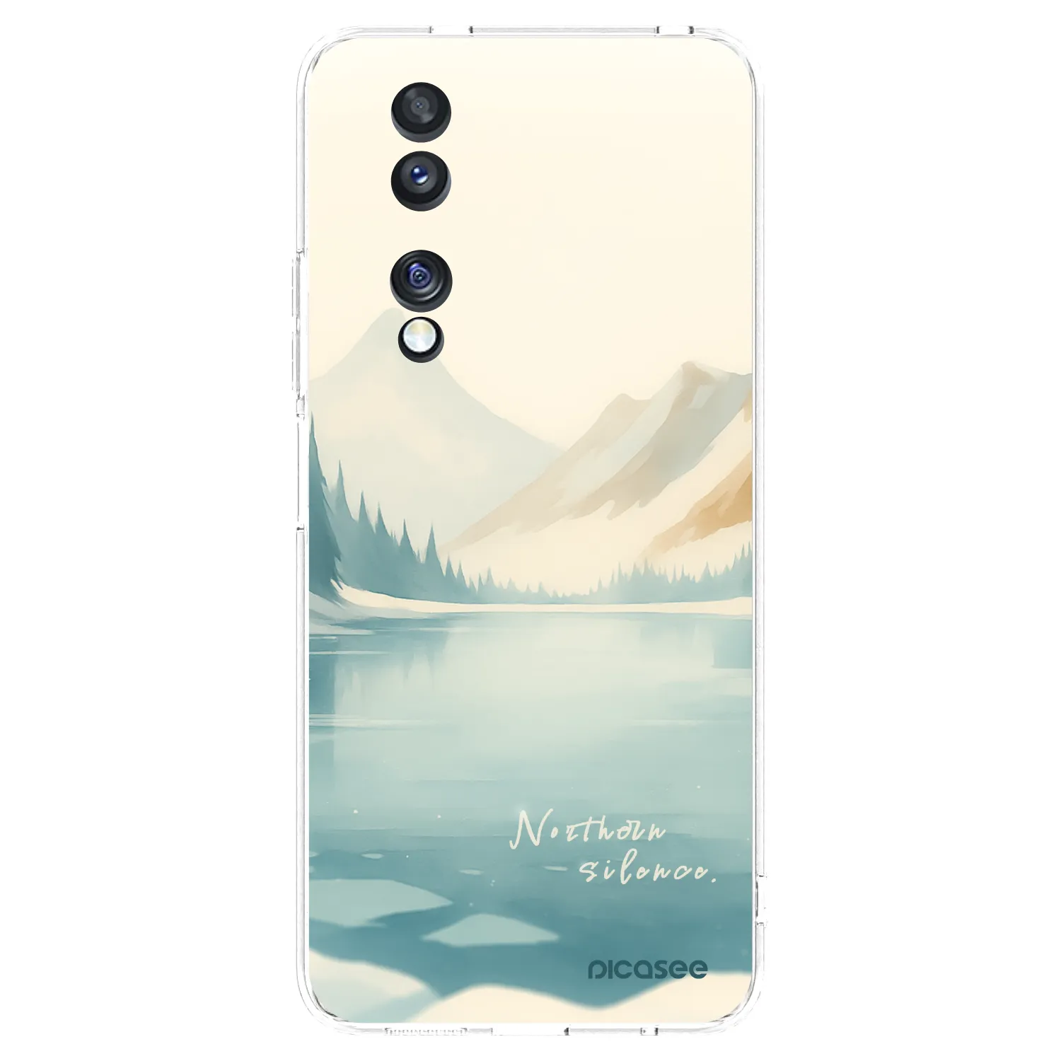 Picasee silikonska prozirna maskica za Honor 70 - NOTHERN SILENCE