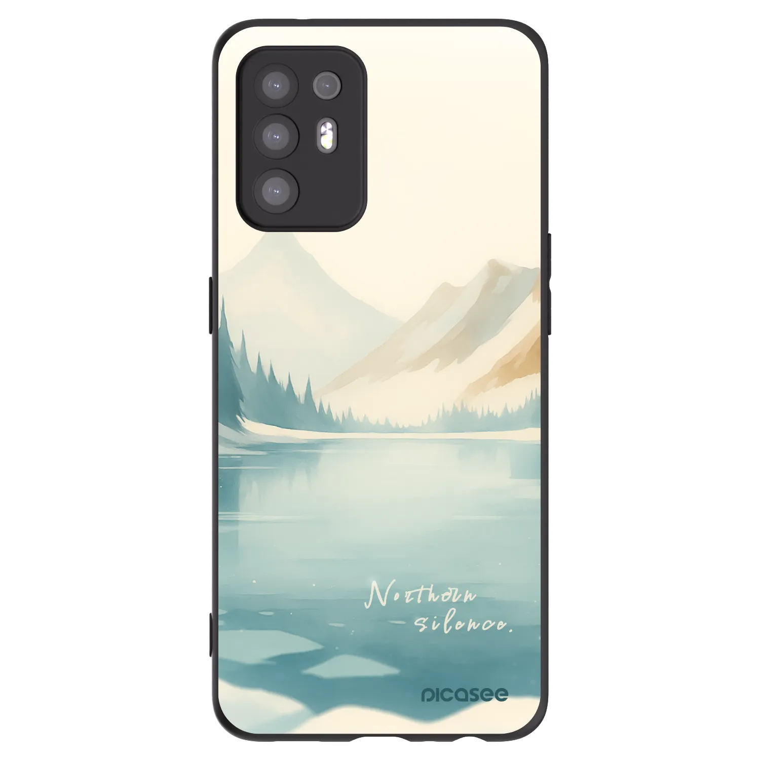 Picasee crna silikonska maskica za OPPO A94 5G - NOTHERN SILENCE