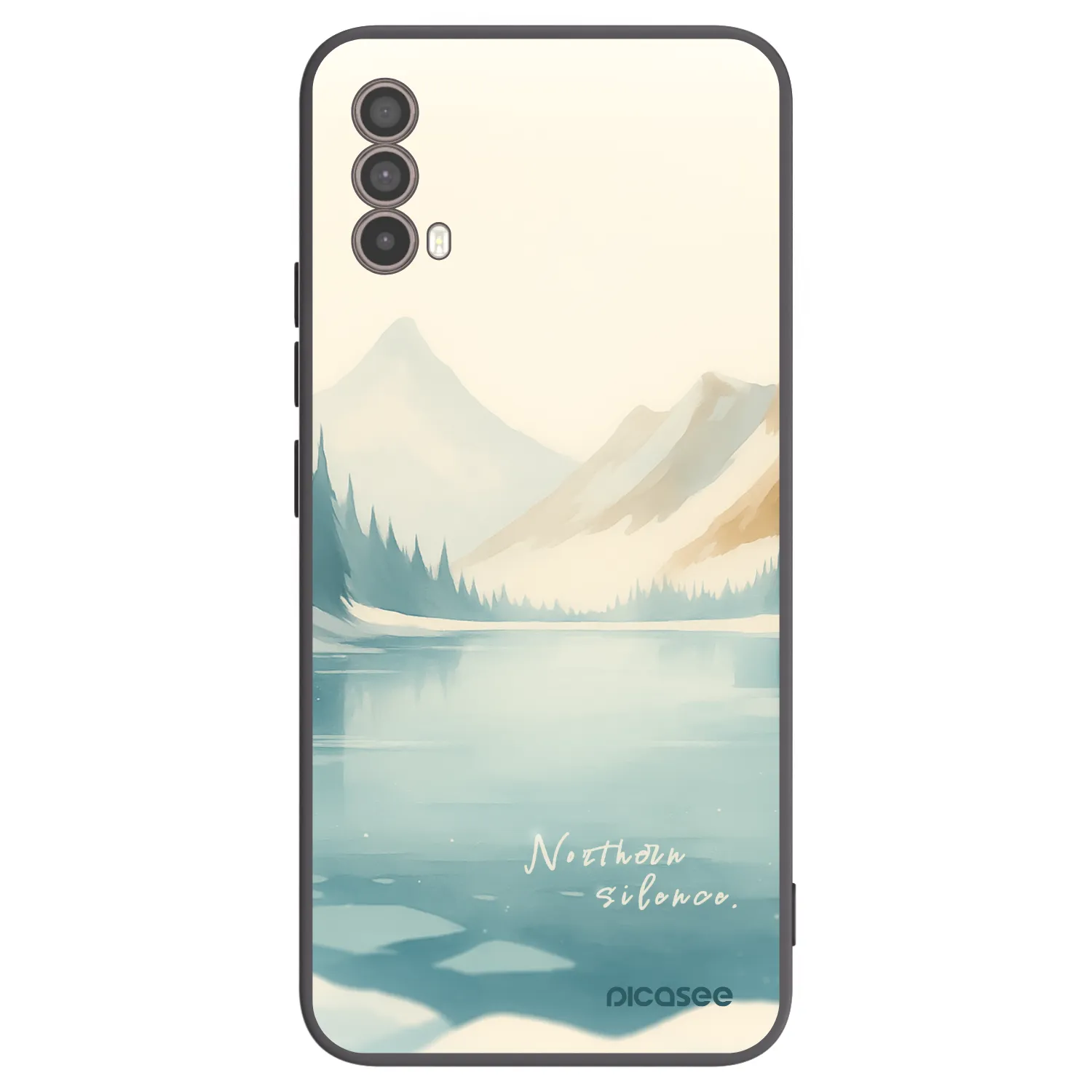 Picasee crna silikonska maskica za Motorola Moto E40 - NOTHERN SILENCE