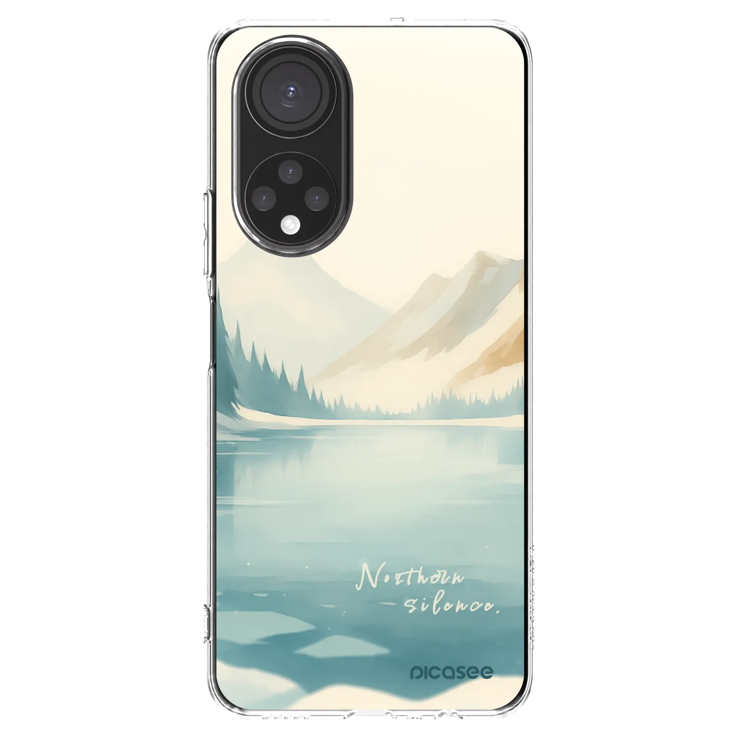Picasee silikonska prozirna maskica za Honor X7 - NOTHERN SILENCE