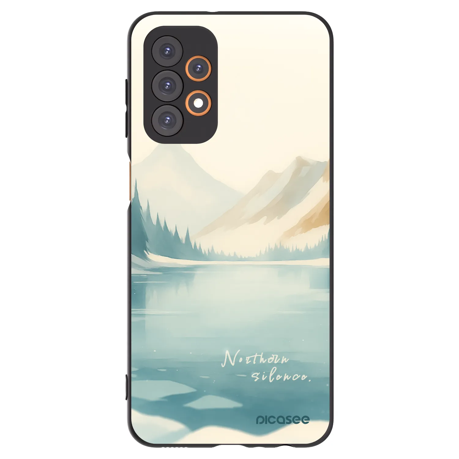 Picasee crna silikonska maskica za Samsung Galaxy A23 A235F 4G - NOTHERN SILENCE