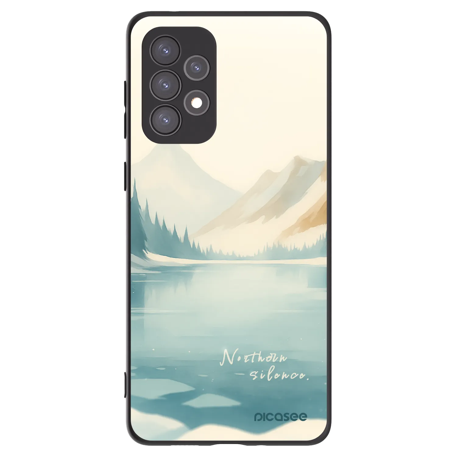 Picasee crna silikonska maskica za Samsung Galaxy A73 5G - NOTHERN SILENCE