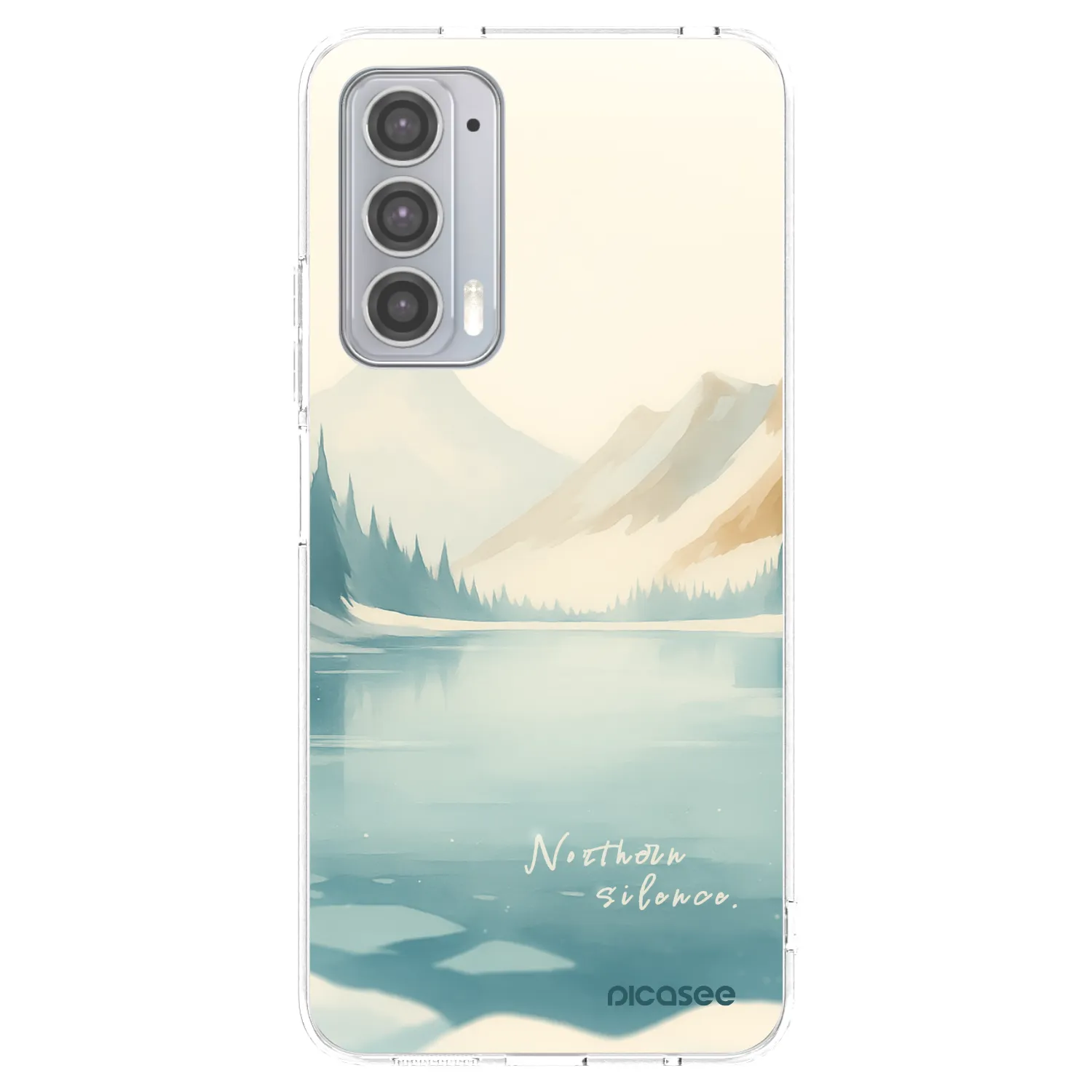 Picasee silikonska prozirna maskica za Motorola Edge 20 - NOTHERN SILENCE