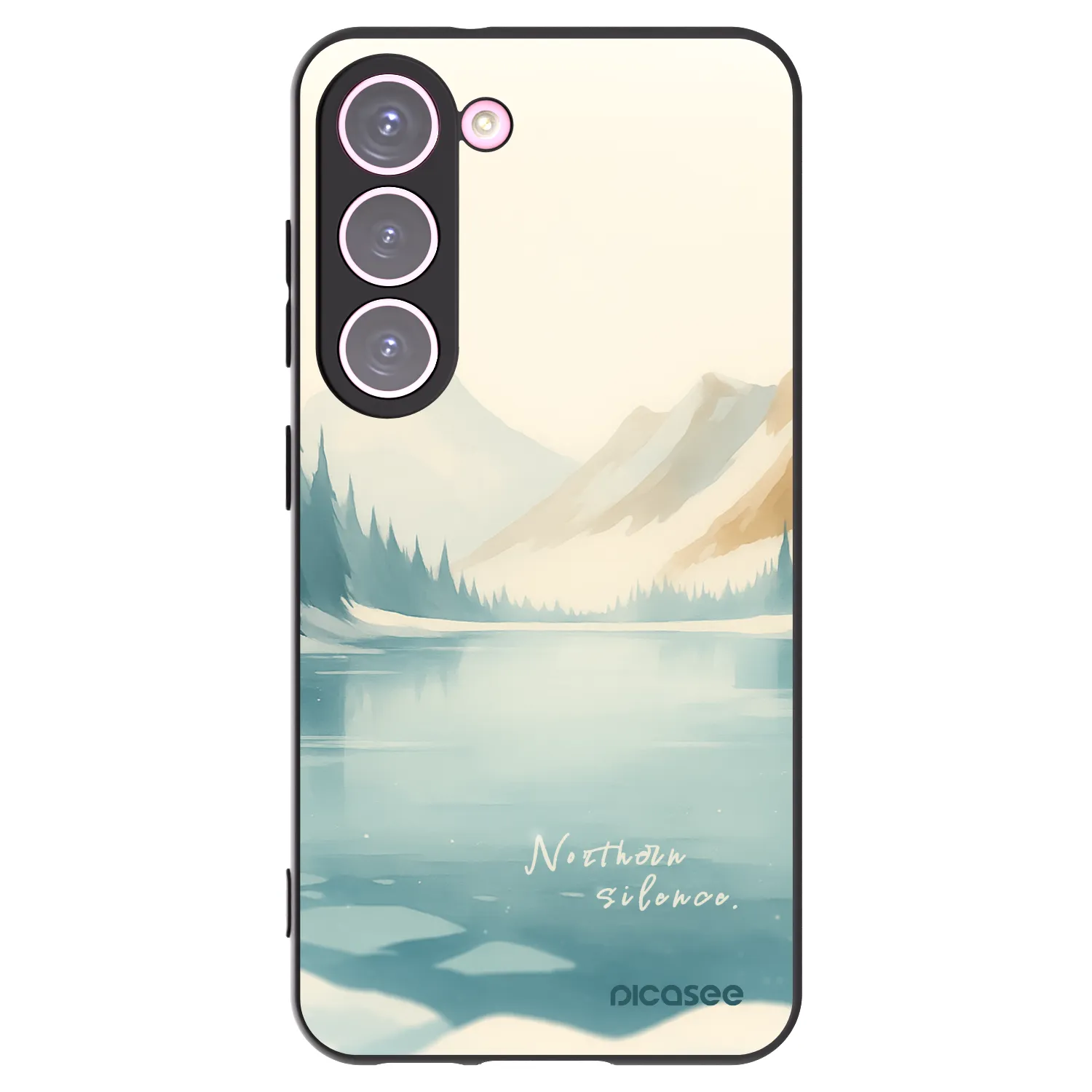 Picasee crna silikonska maskica za Samsung Galaxy S23 5G - NOTHERN SILENCE