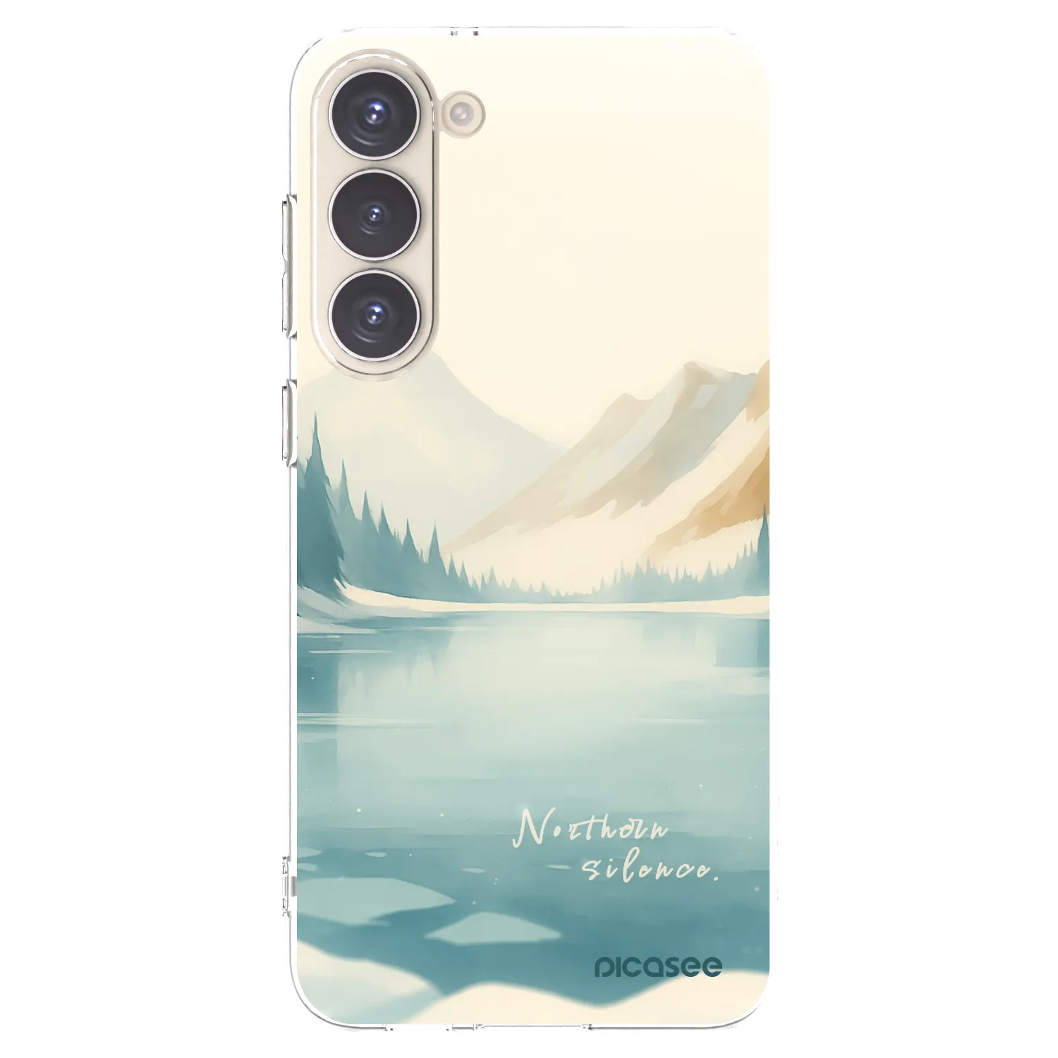 Picasee silikonska prozirna maskica za Samsung Galaxy S23+ 5G - NOTHERN SILENCE