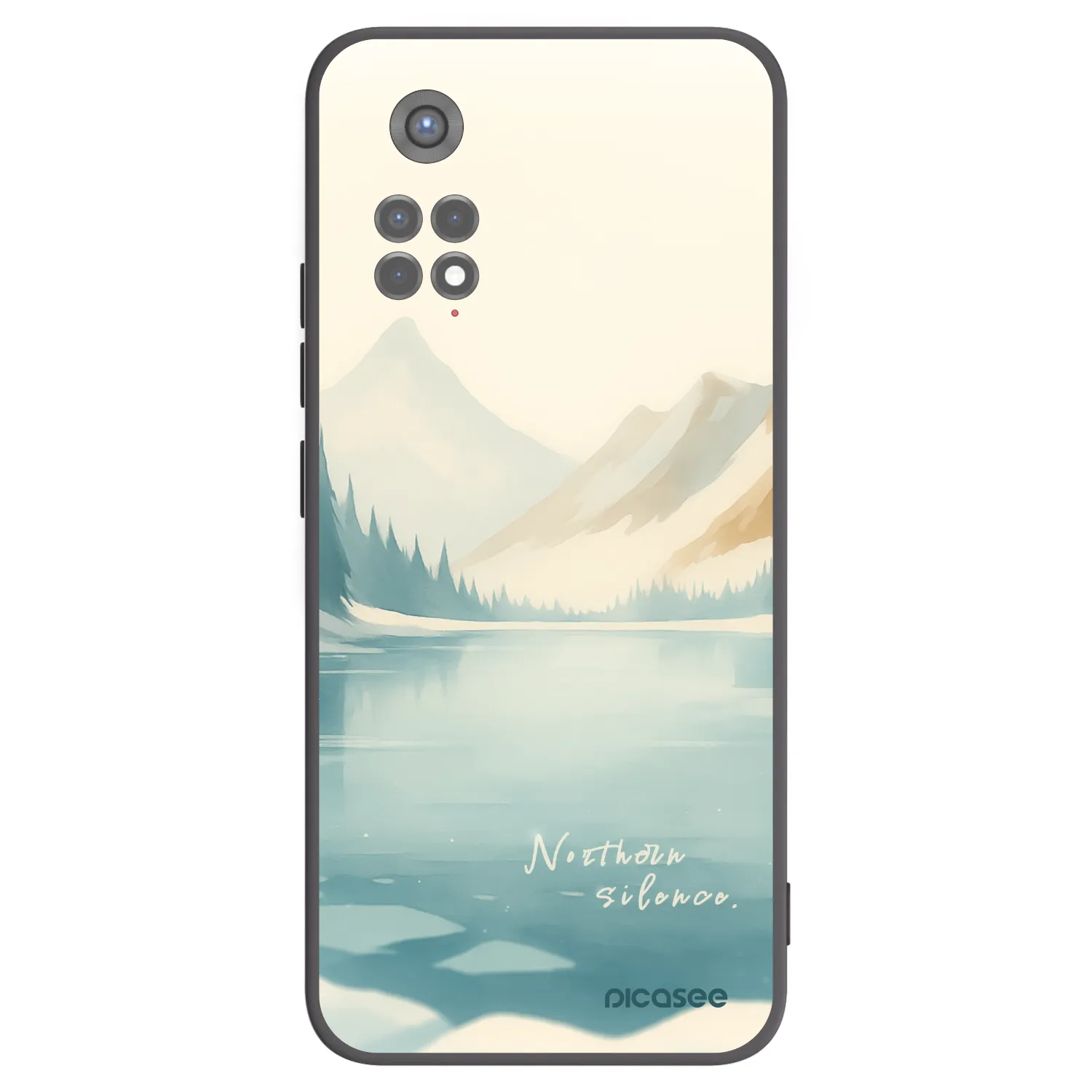 Picasee crna silikonska maskica za Xiaomi Redmi Note 11S 5G - NOTHERN SILENCE